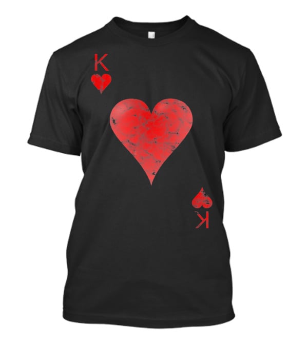 King Of Hearts Love Playing Card T-Shirt