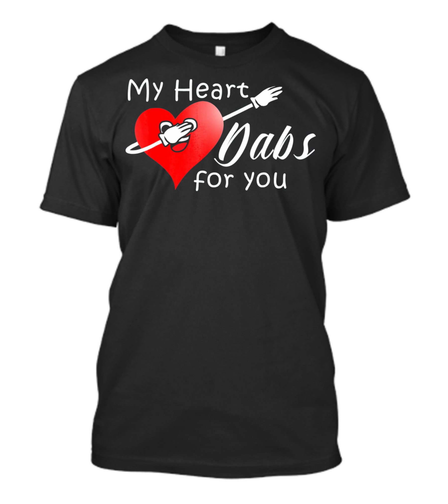My Heart Dabs For You Valentine's Dab Love T-Shirt