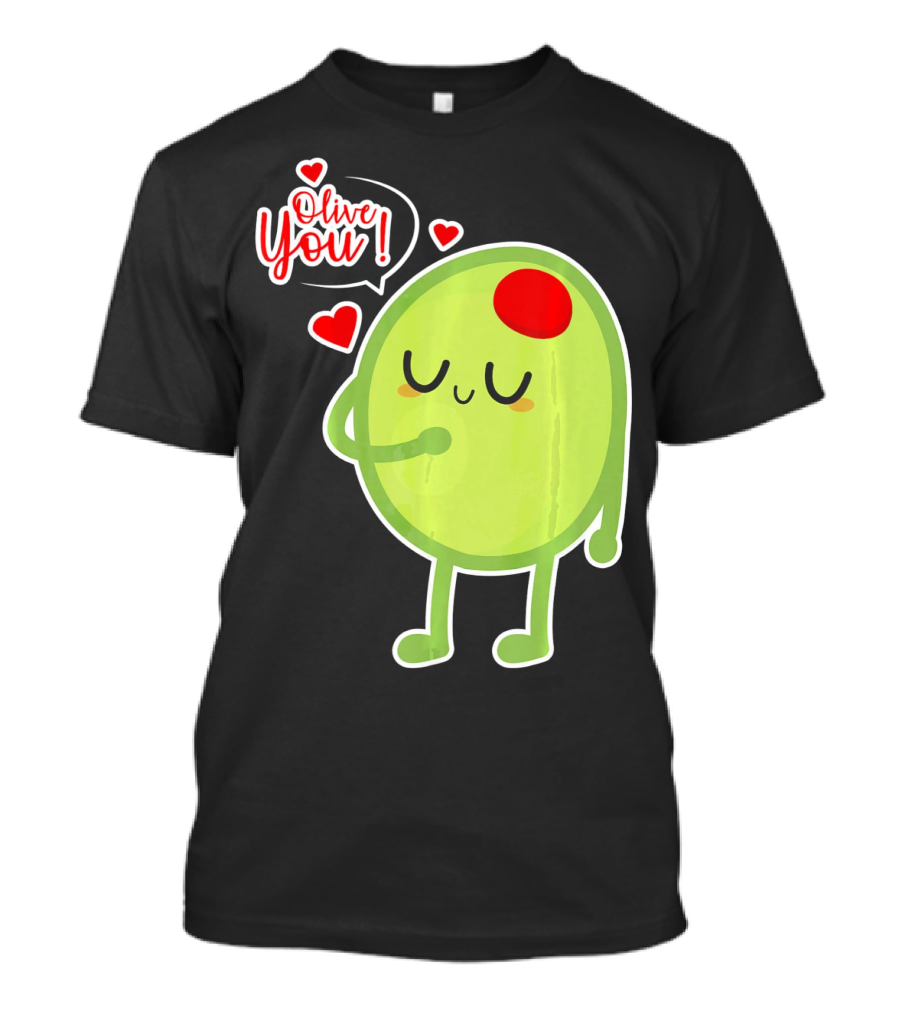 Olive You Cute Valentines Day Love T-Shirt