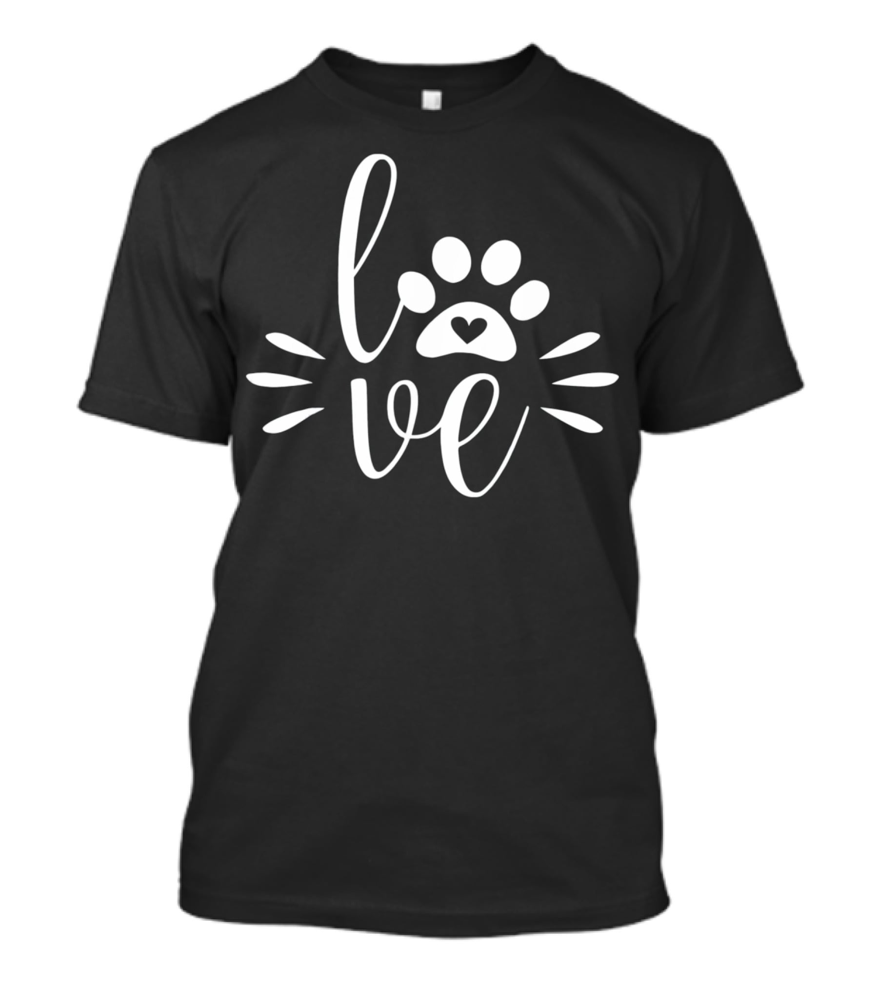 Love Paws Heart Cat T-Shirt