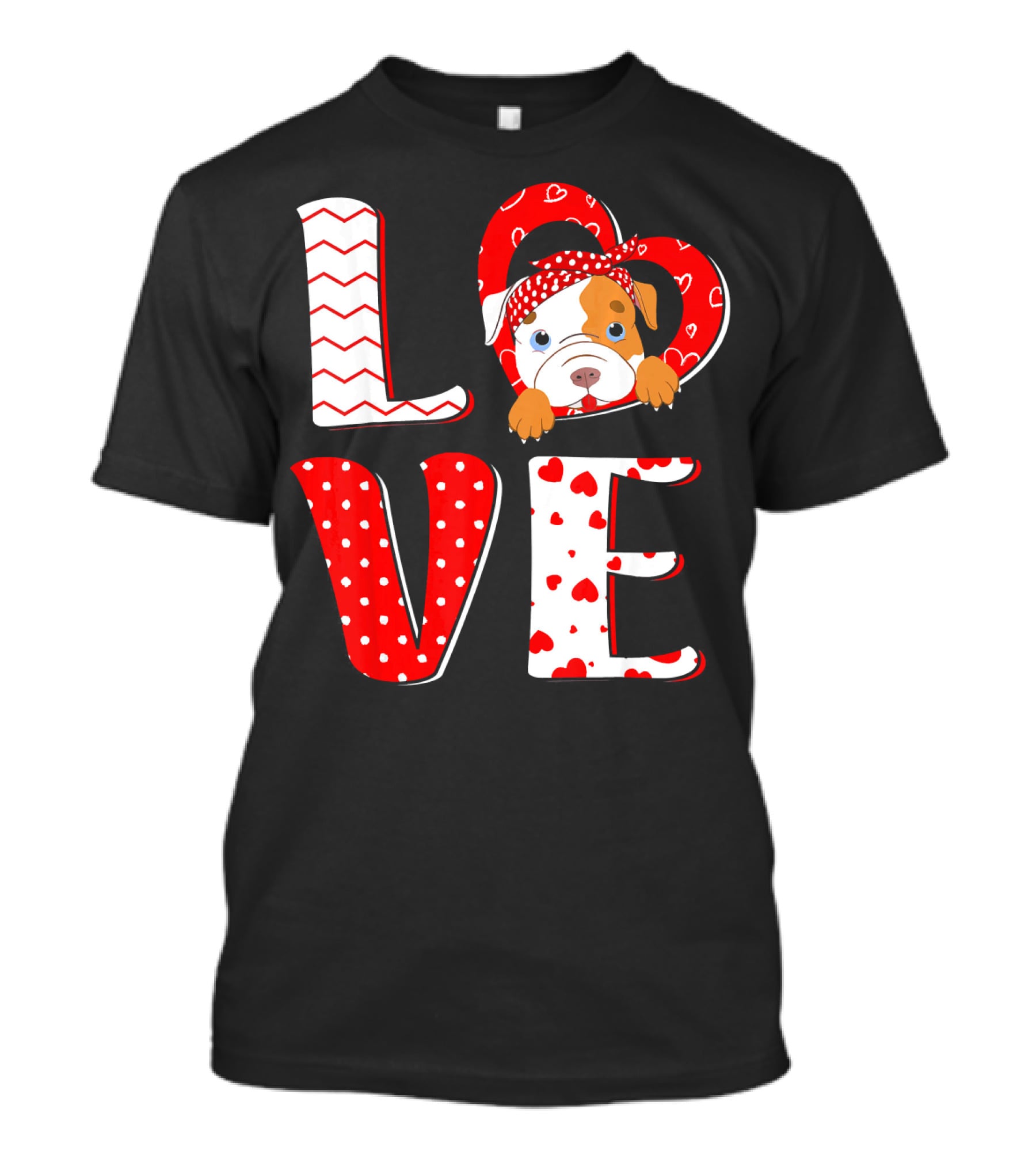 LOVE Pittie Mom For Pitbull Dog Lovers T-Shirt