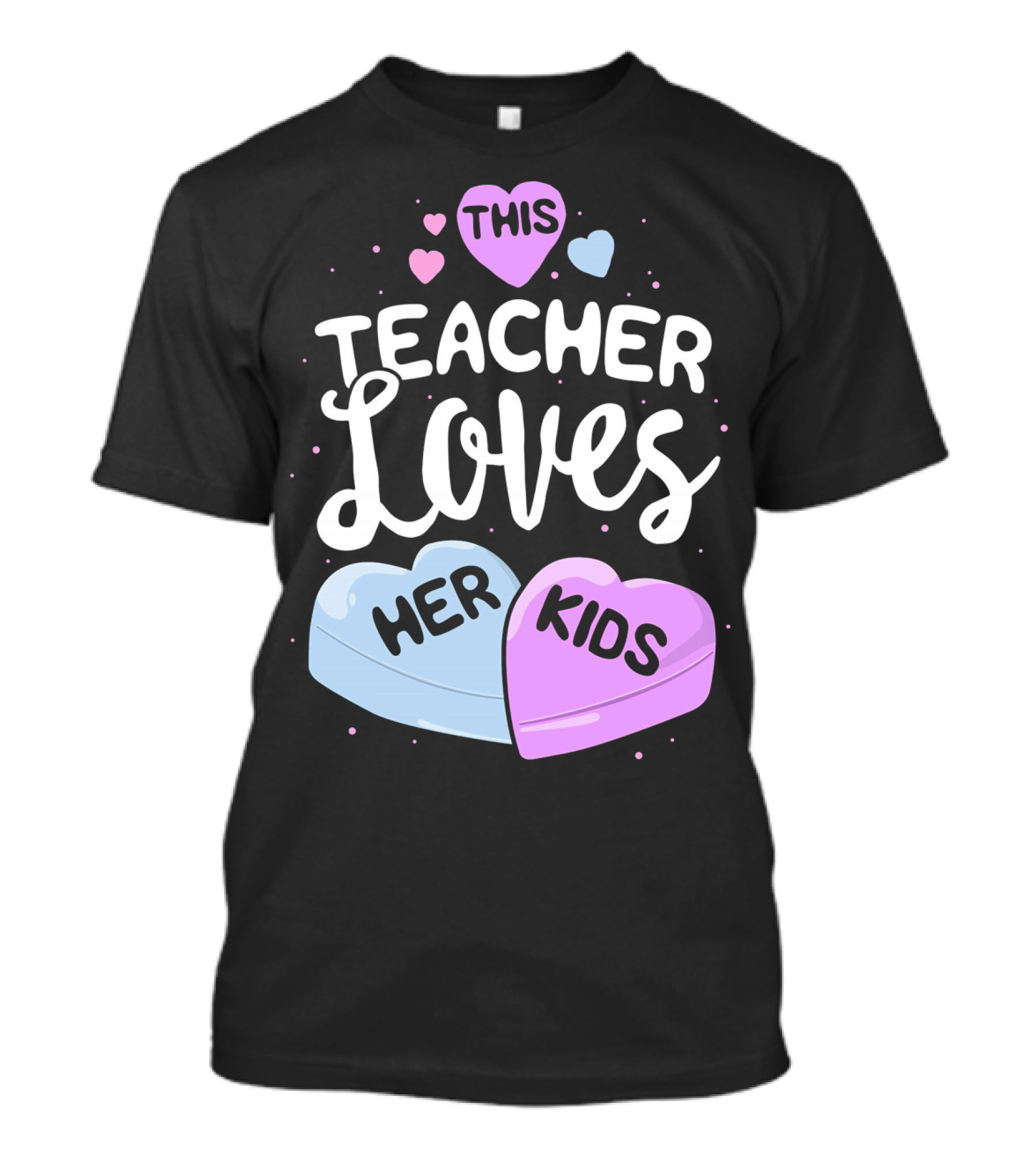 This Teacher Loves Her Kids Hearts T-Shirt