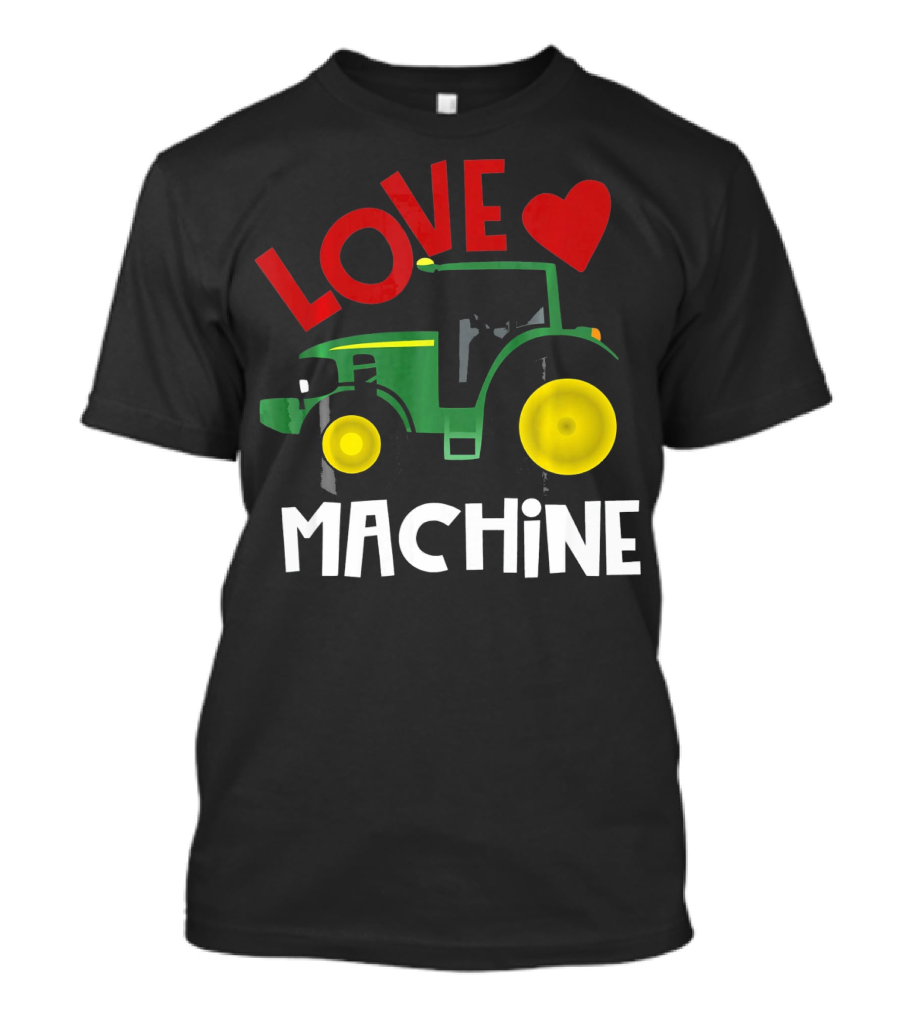 Love Machine Tractor Farm Valentine T-Shirt