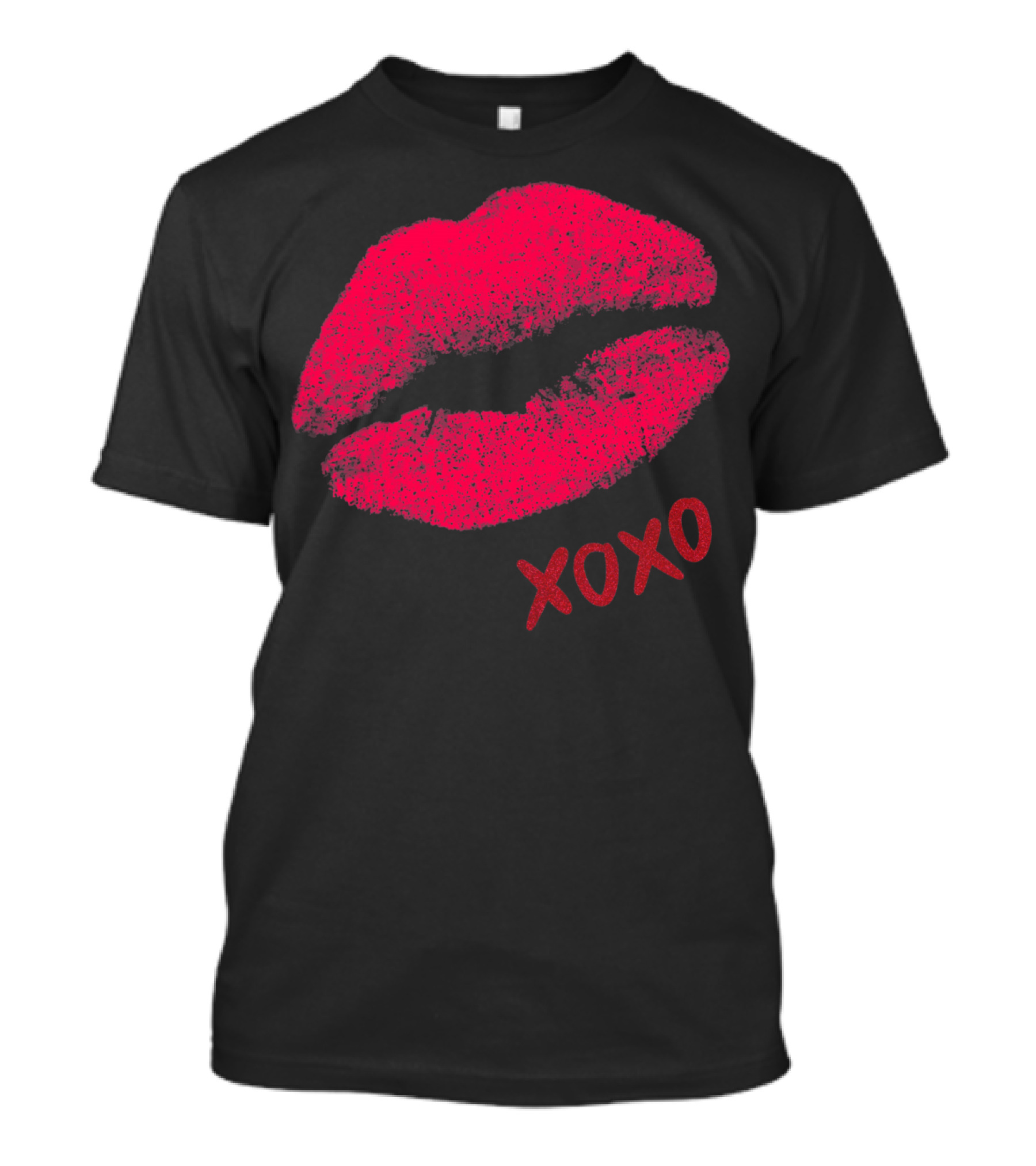Red Lips XOXO Valentine Day Kiss T-Shirt