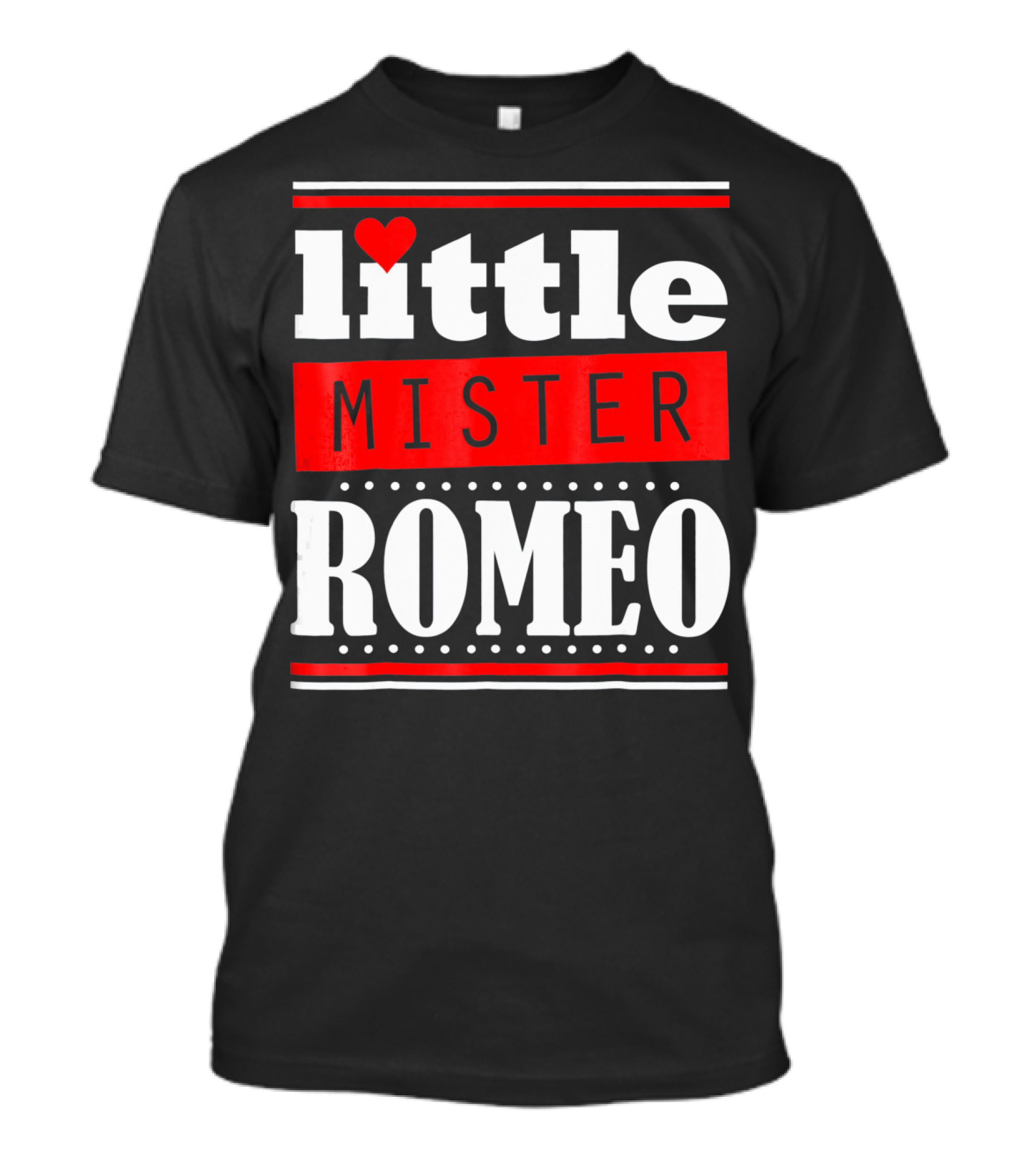 Little Mister Romeo Cute Funny Valentine Heart T-Shirt