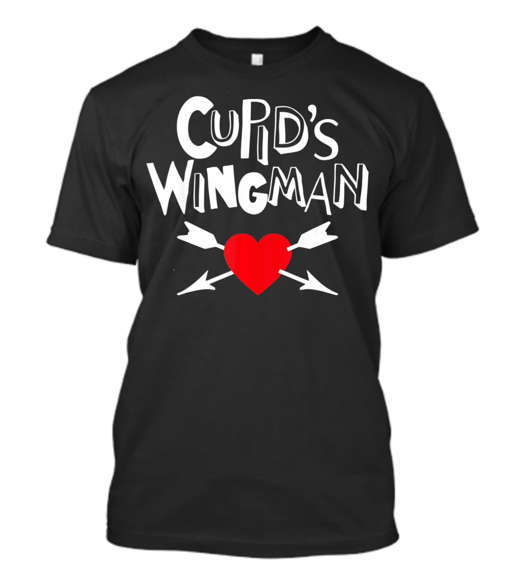 Cupid's Wingman Love First Valentines Day T-Shirt