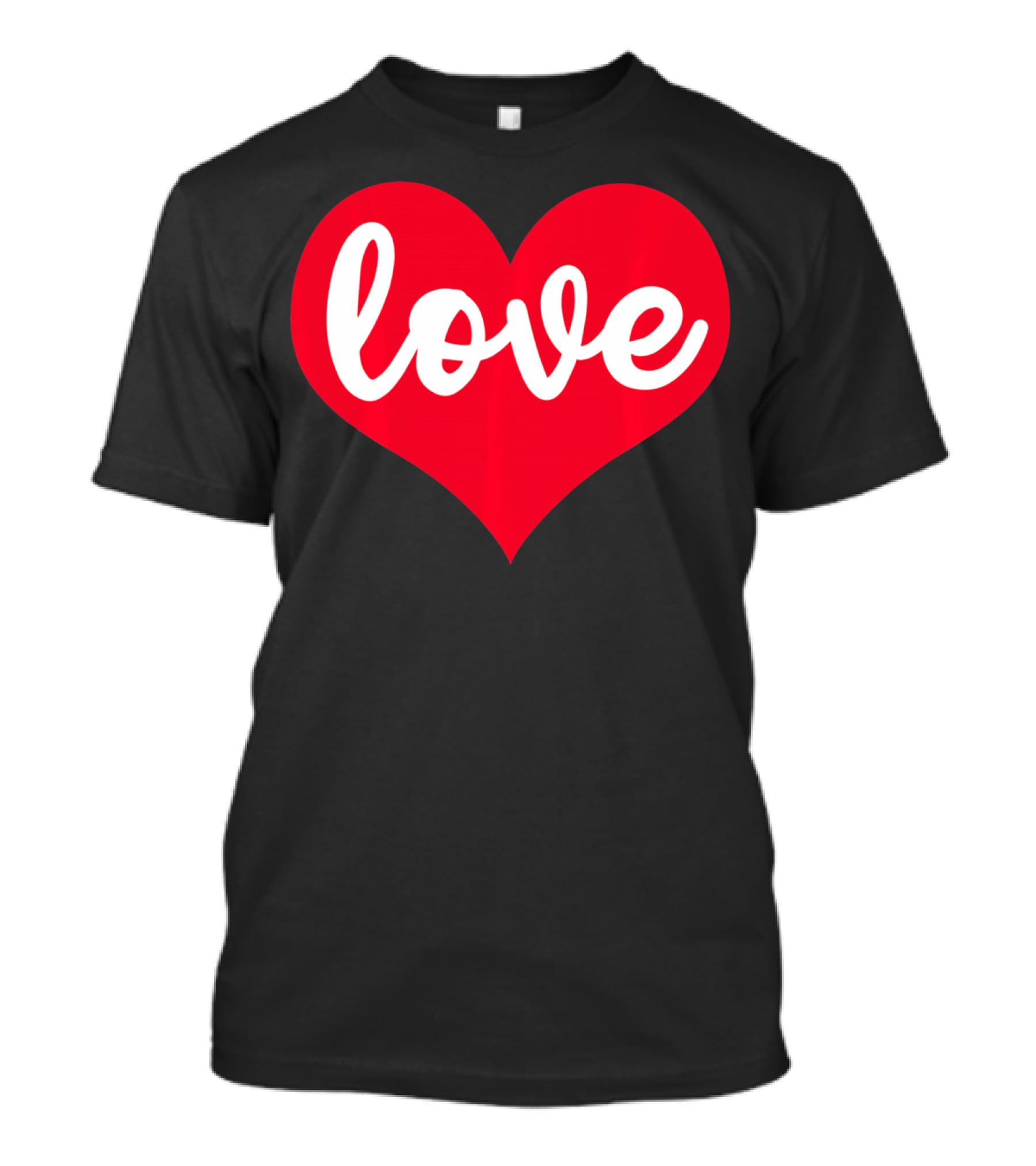 Love In Red Heart Valentines Day T-Shirt