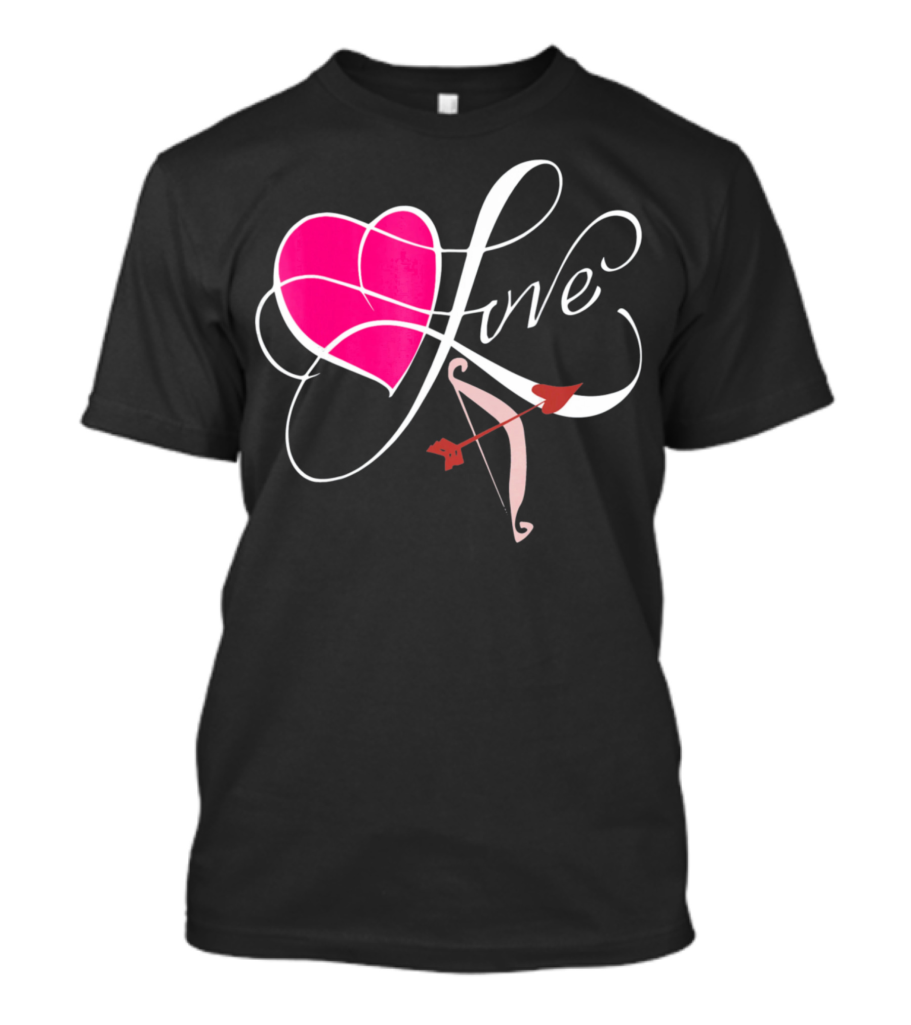 Love Stuck Valentine's Day Heart With Cupid's Arrow T-Shirt