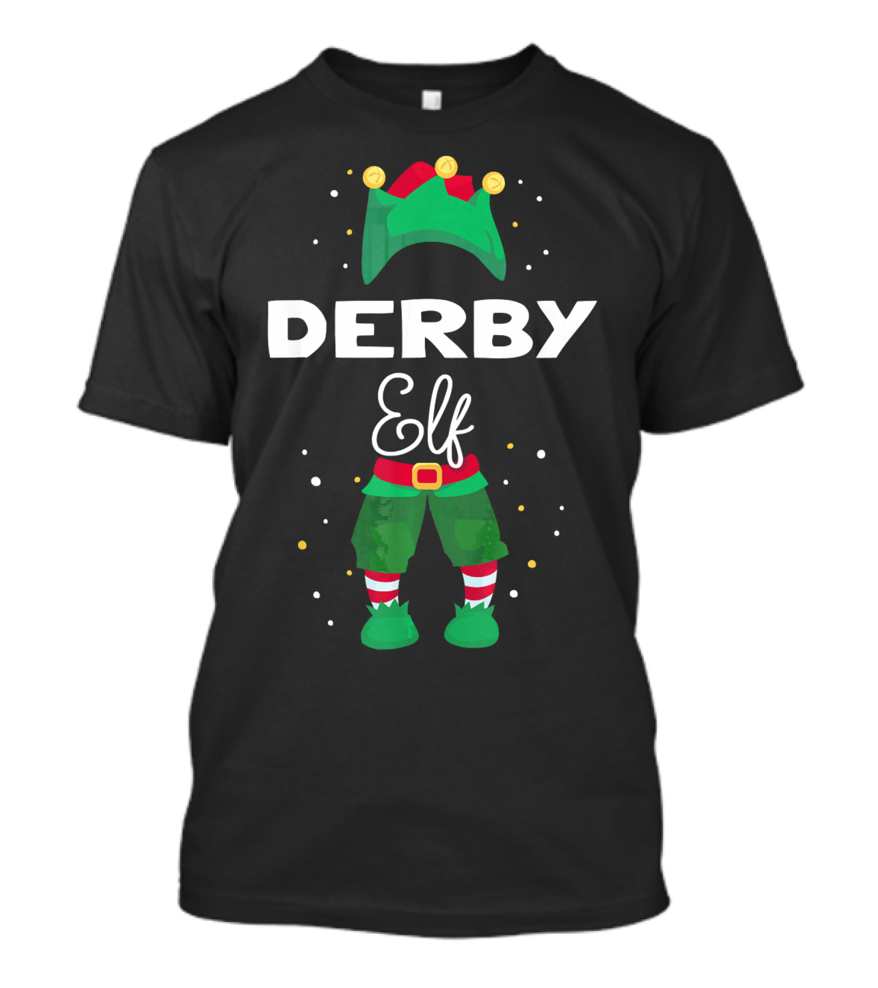 DERBY Elf Christmas Tree Lights T-Shirt