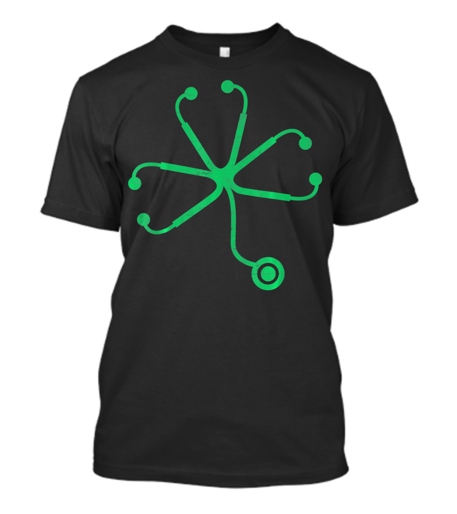 NURSE PATRICKS DAY Shamrock Stethoscope Green Stethoscope Shamrock T-Shirt