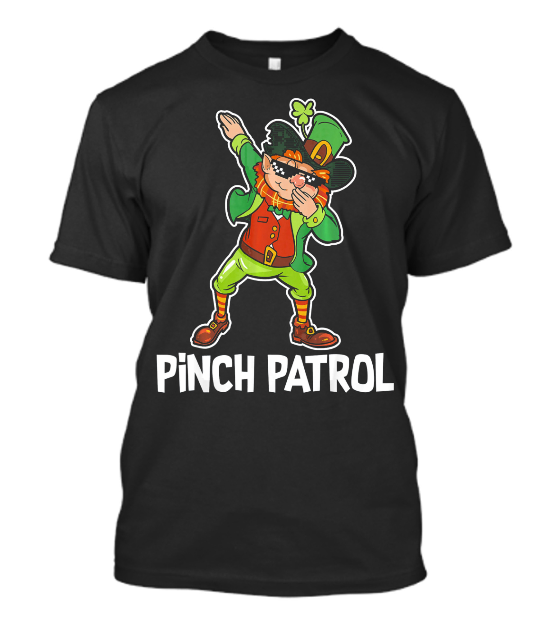 St Patrick's Day Pinch Patrol Dabbing Leprechaun T-Shirt
