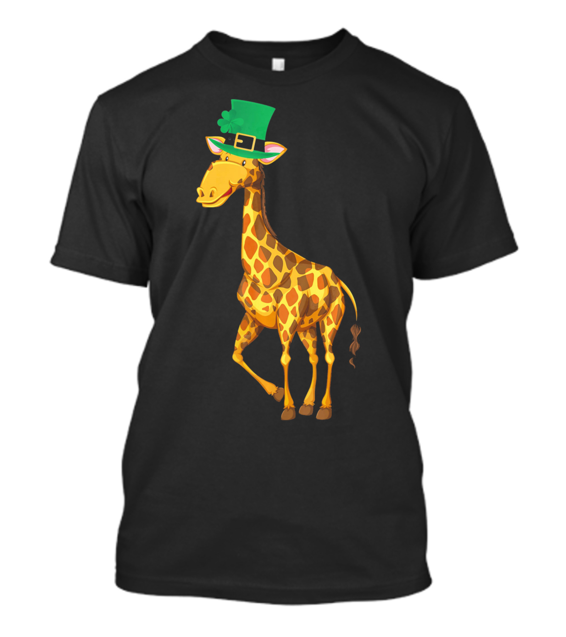 Lucky Leprechaun Cute Giraffe T-Shirt