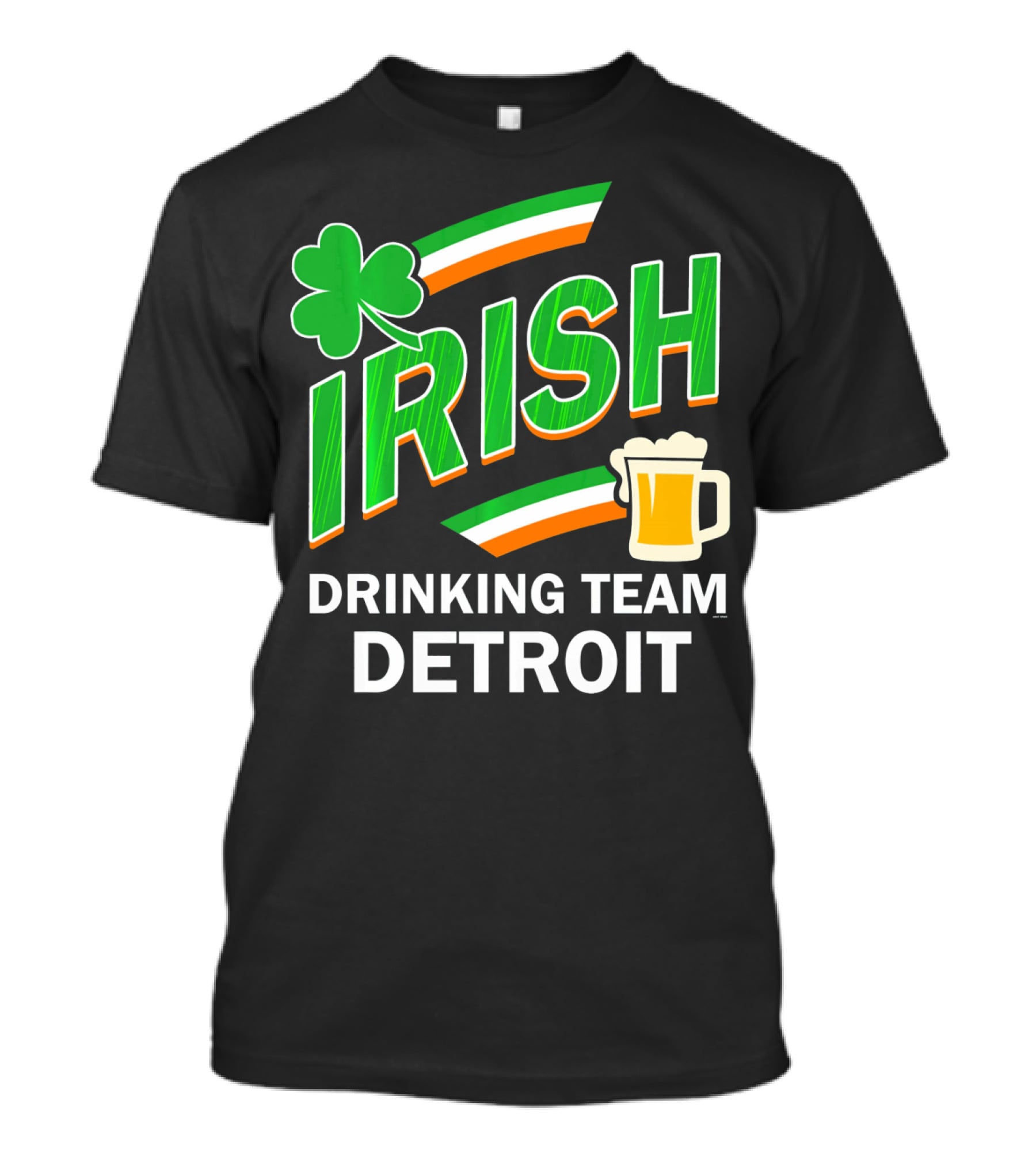 Detroit Irish Drinking Team St Patricks Clover Beer T-Shirt