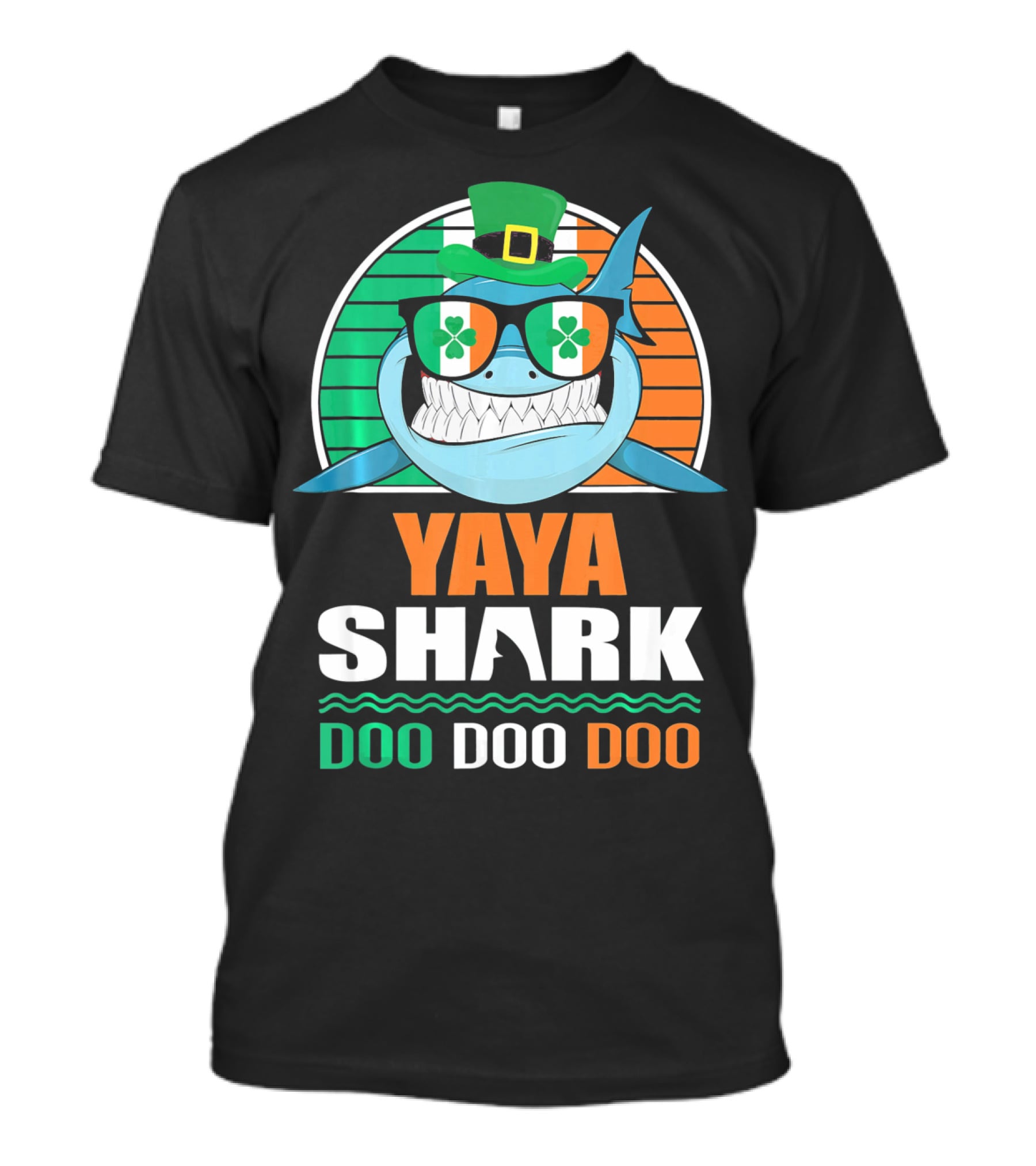 Yaya Shark St. Patrick Day Doo Doo Doo T-Shirt