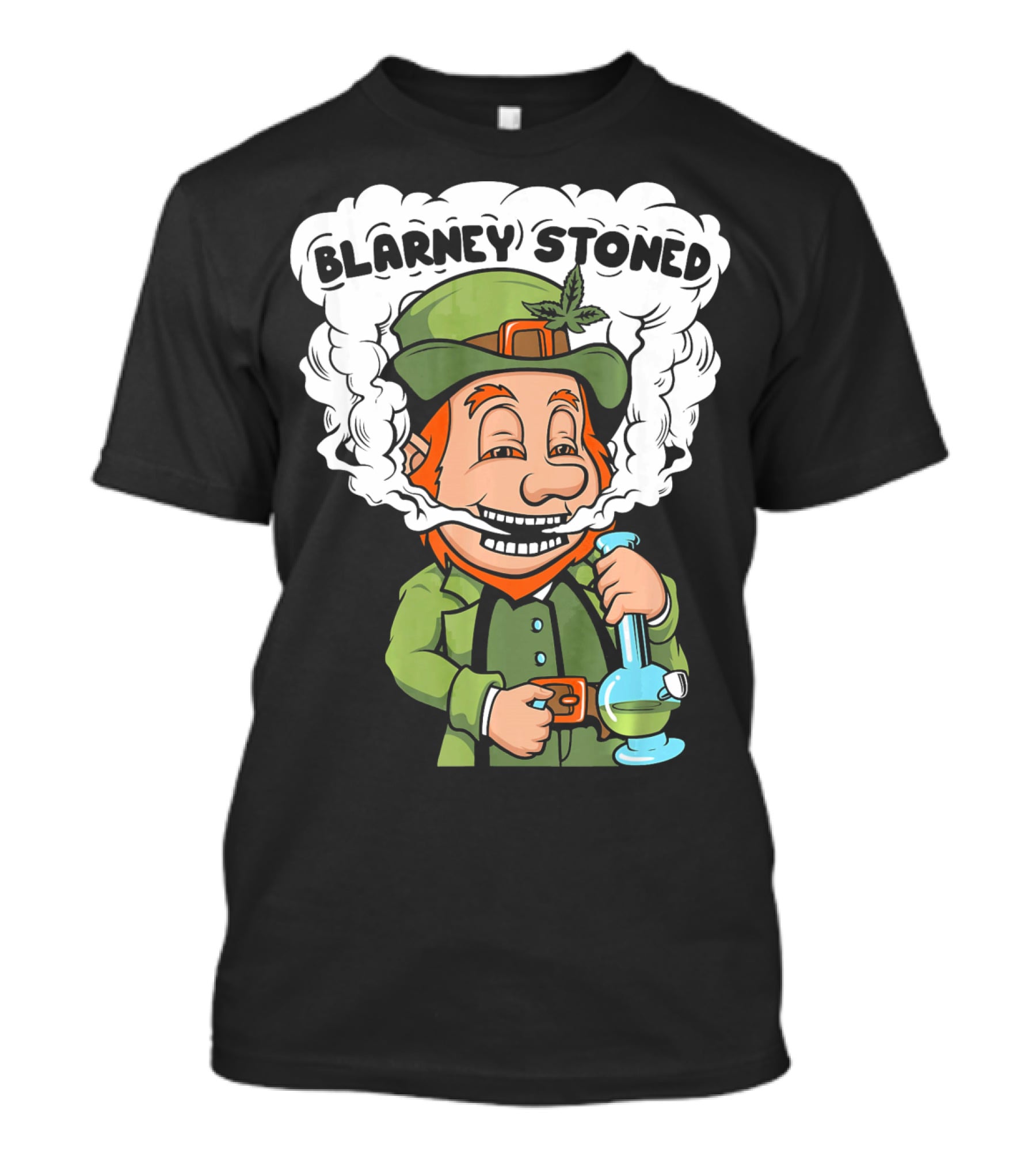 Blarney Stoned Funny Leprechaun Marijuana T-Shirt