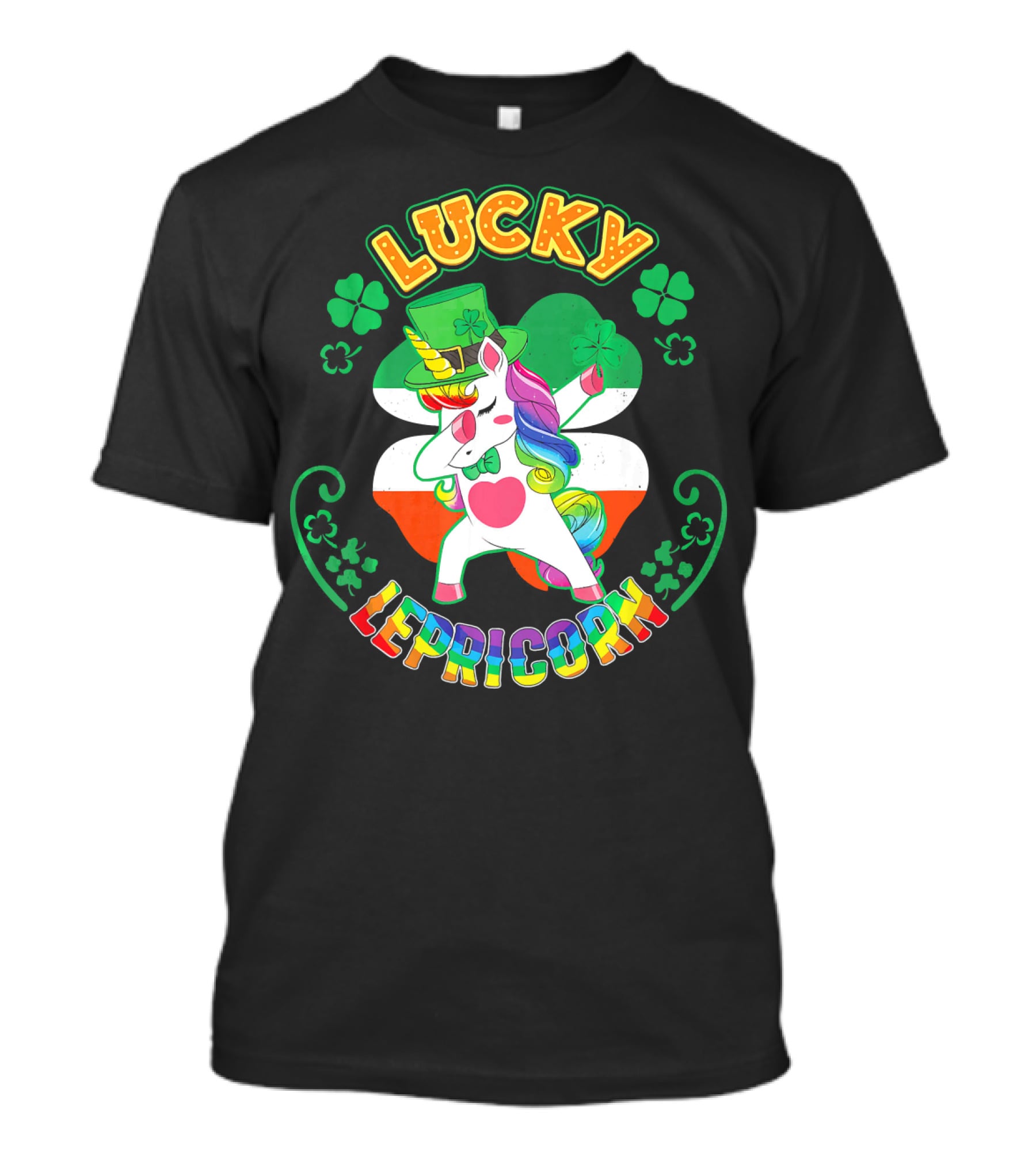 Lucky Lepricorn Unicorn Dab Leprechaun St. Patrick's Day T-Shirt