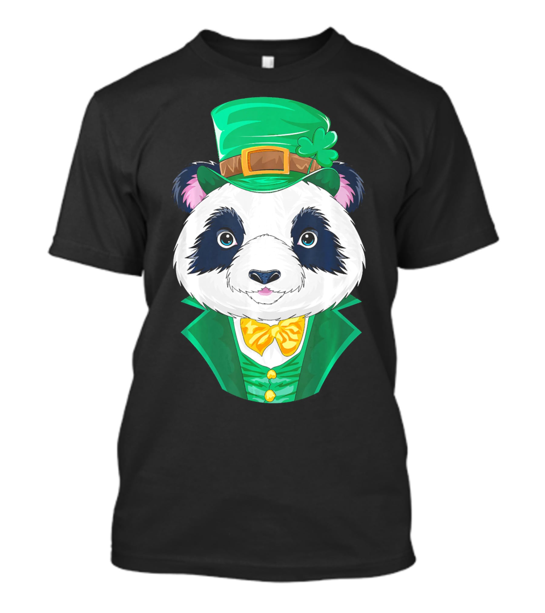 Panda Leprechaun Happy Lucky Irish Charm T-Shirt