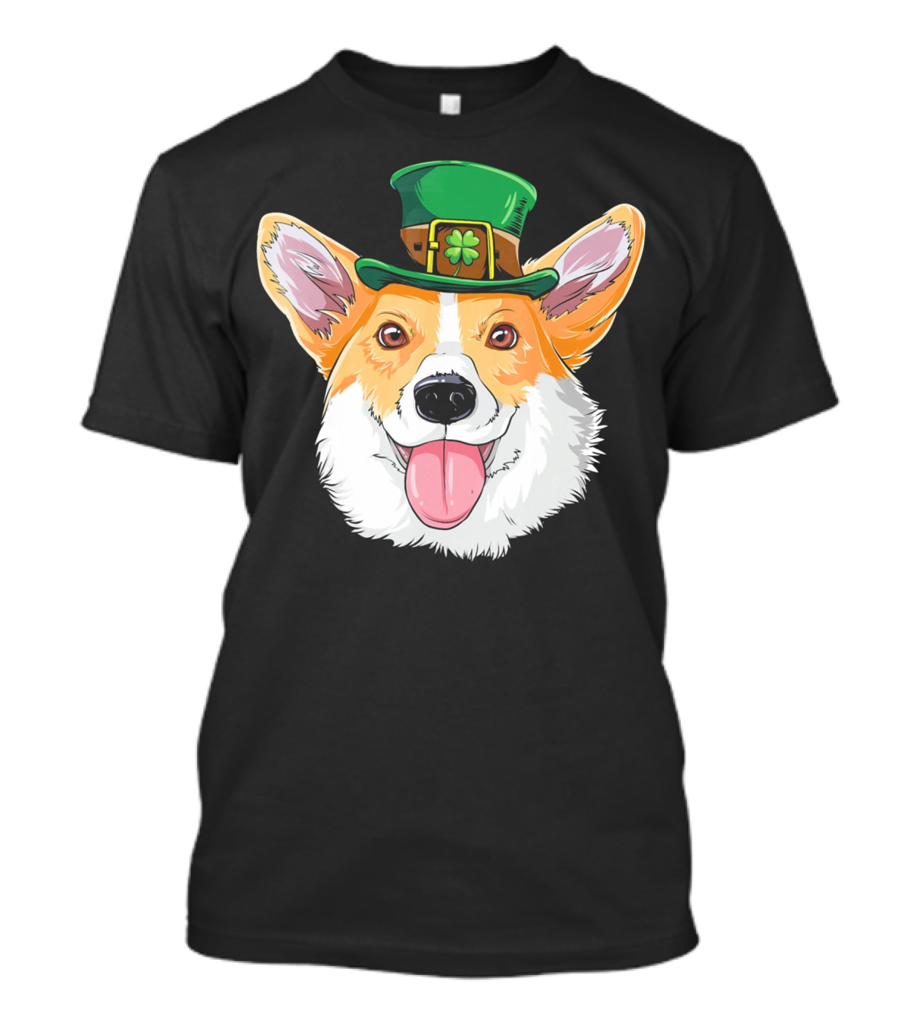 Corgi Leprechaun St Patrick's Hat T-Shirt