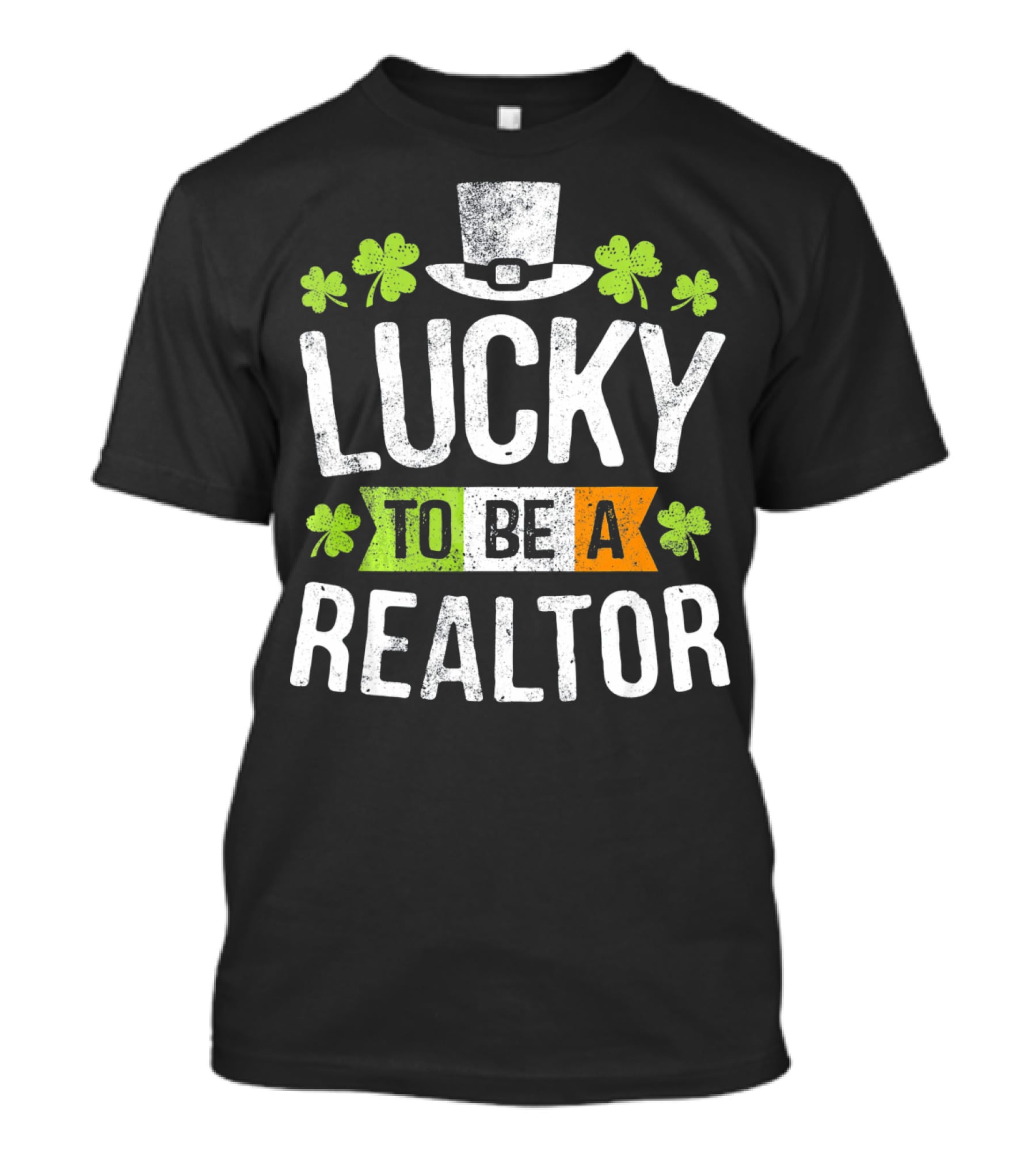 Lucky To Be A Realtor St Patrick Clover Hat T-Shirt