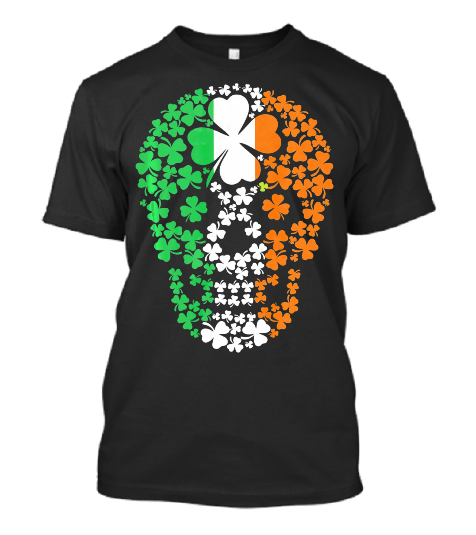 Vintage Shamrock Skull Ireland St Patrick's Day T-Shirt