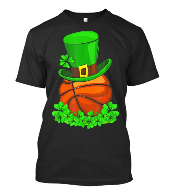 Leprechaun Hat Basketball Shamrock St. Patrick's Day T-Shirt