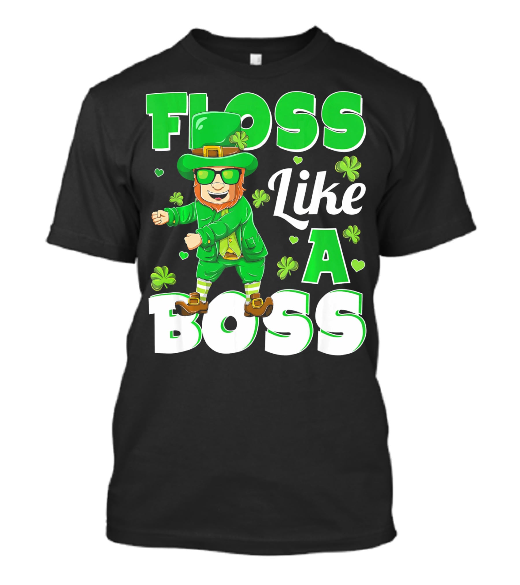 Floss Like A Boss St Patricks Day Leprechaun Dance T-Shirt