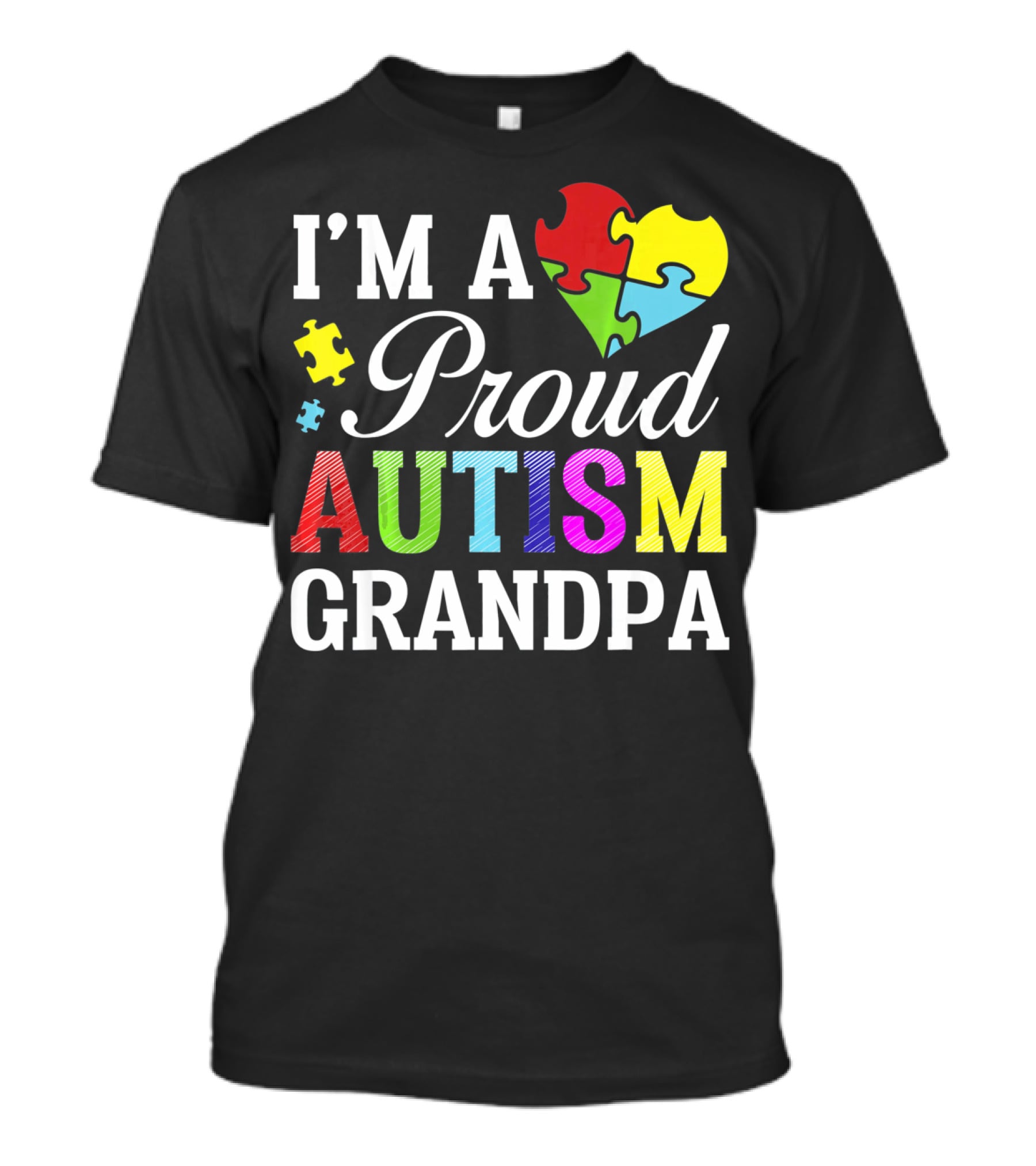 I'm A Proud Autism Grandpa T-Shirt