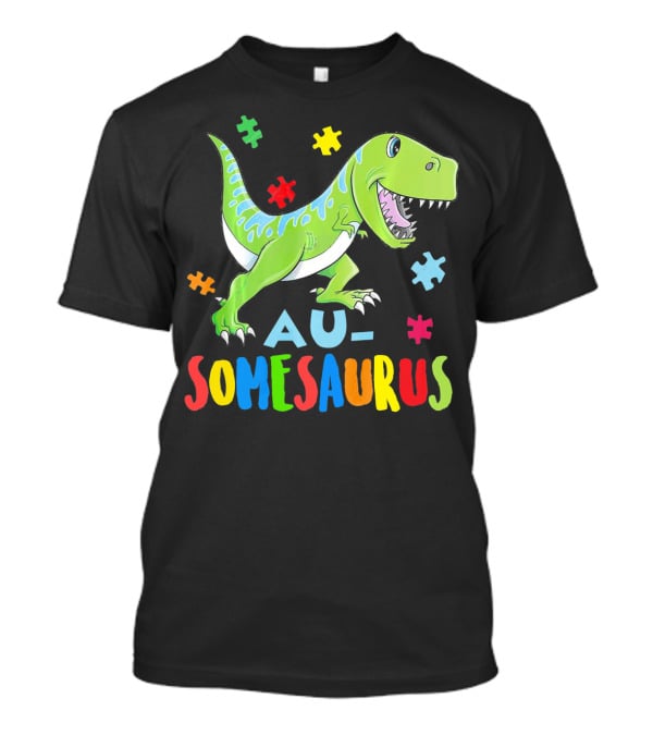 Ausomesaurus Dinosaur Autism Awareness T-Shirt
