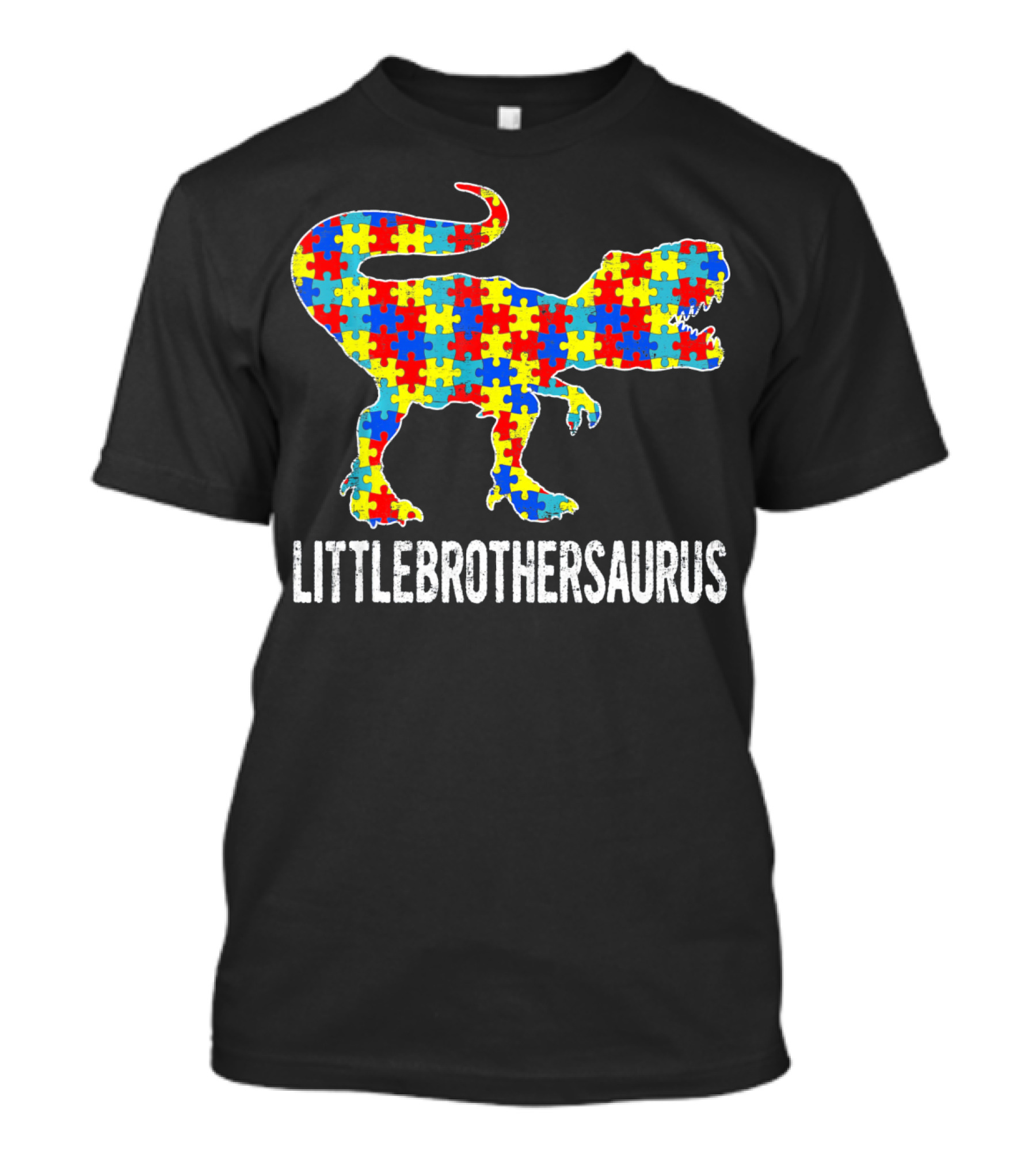 Strong Little Brothersaurus Dinosaur Puzzle T-Shirt