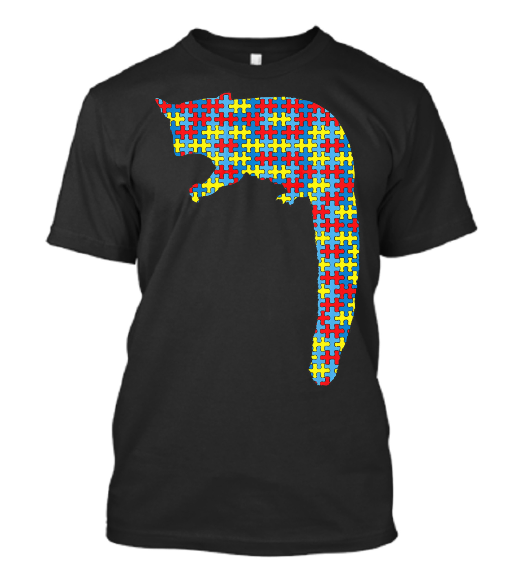 Cuscus Autism Awareness Puzzle Pattern Kids Monkey T-Shirt