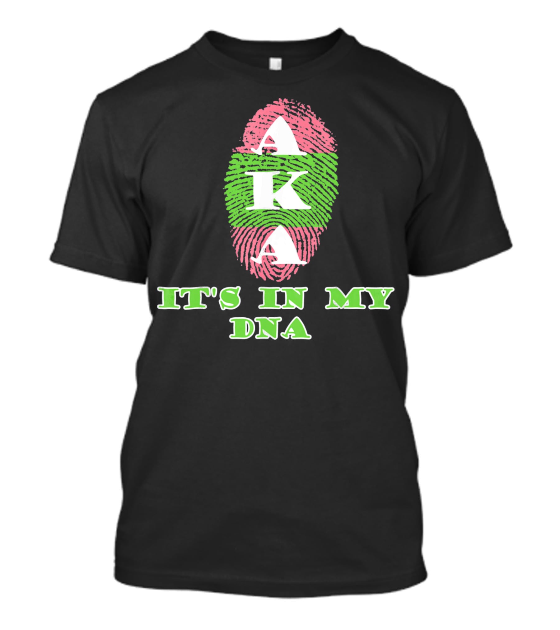 AKA Sorority It's In My DNA Fingerprint T-Shirt