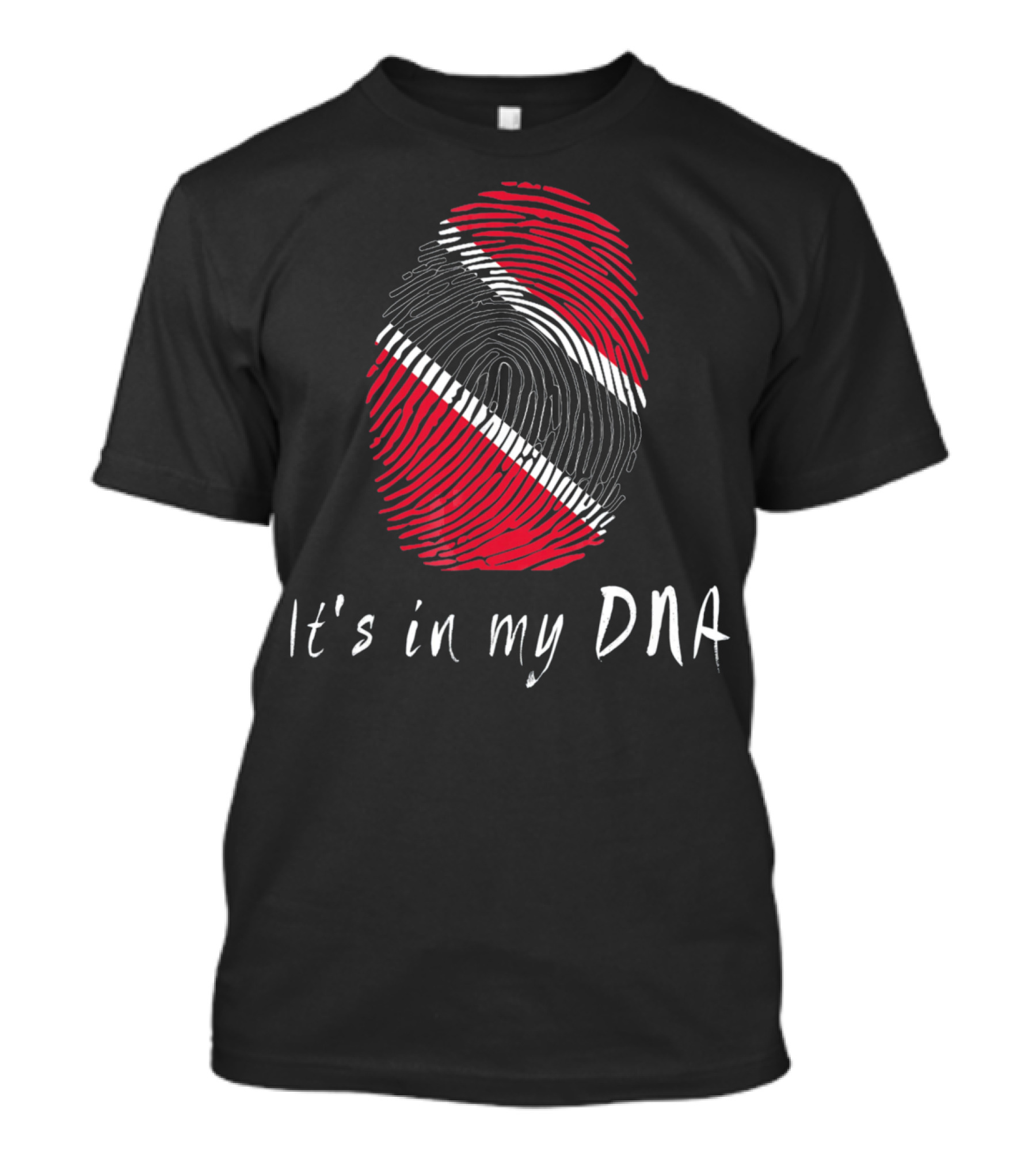 Trinidad Flag It's In My DNA Fingerprint T-Shirt