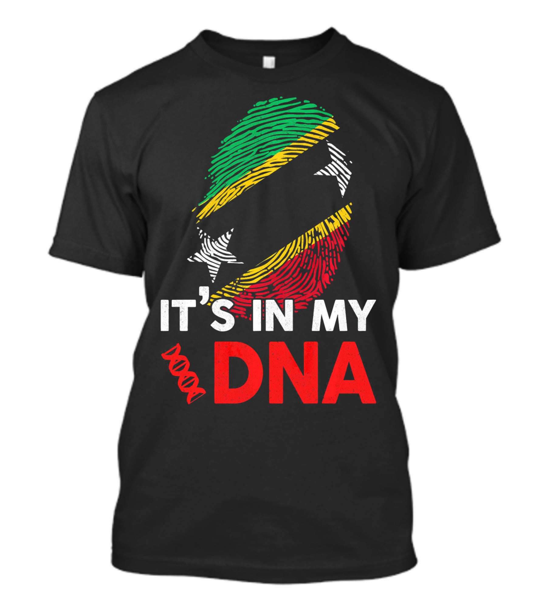 St Kitts And Nevis Fingerprint It's In My DNA T-Shirt