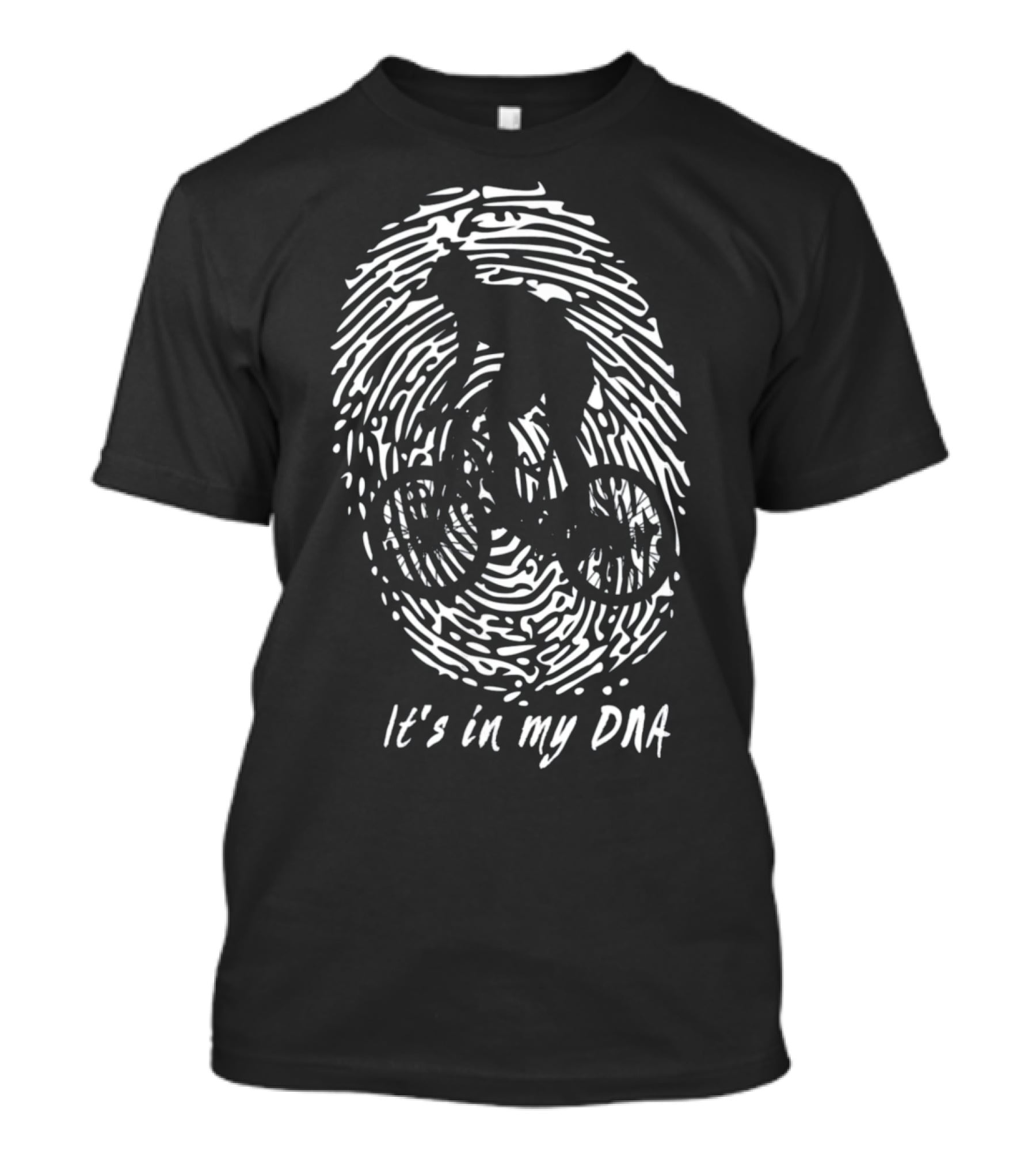MTB It's In My DNA Fingerprint Cyclist T-Shirt