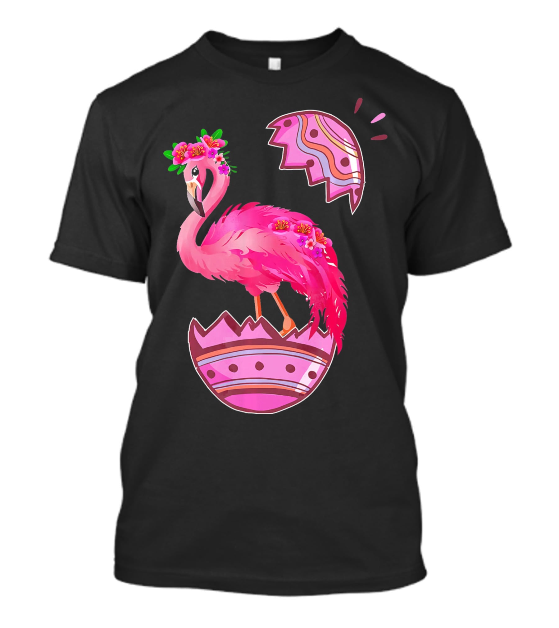 Flamingo Pink Easter Egg Delight T-Shirt