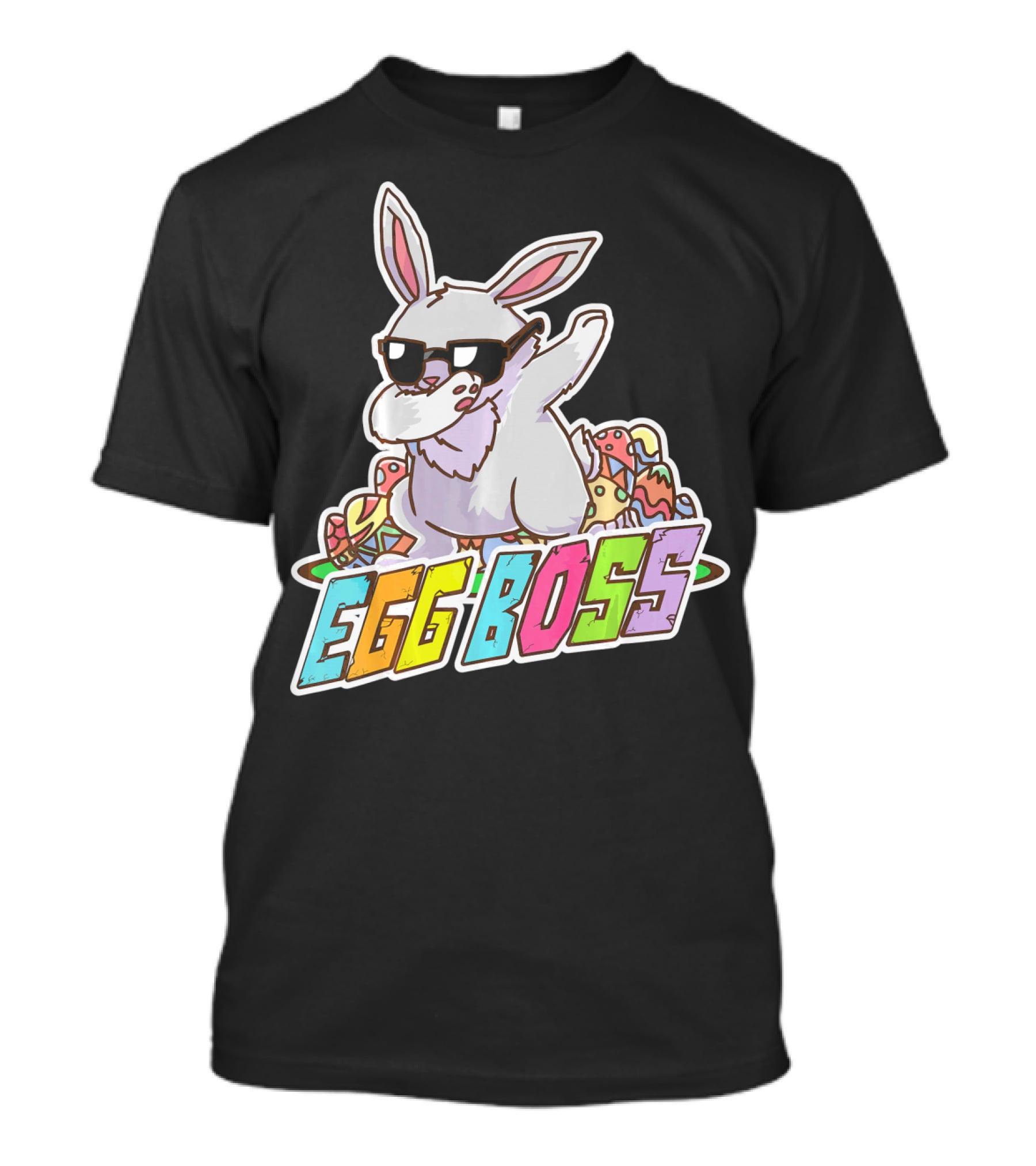 EGG BOSS Easter Bunny Dabbing Sunglasses T-Shirt