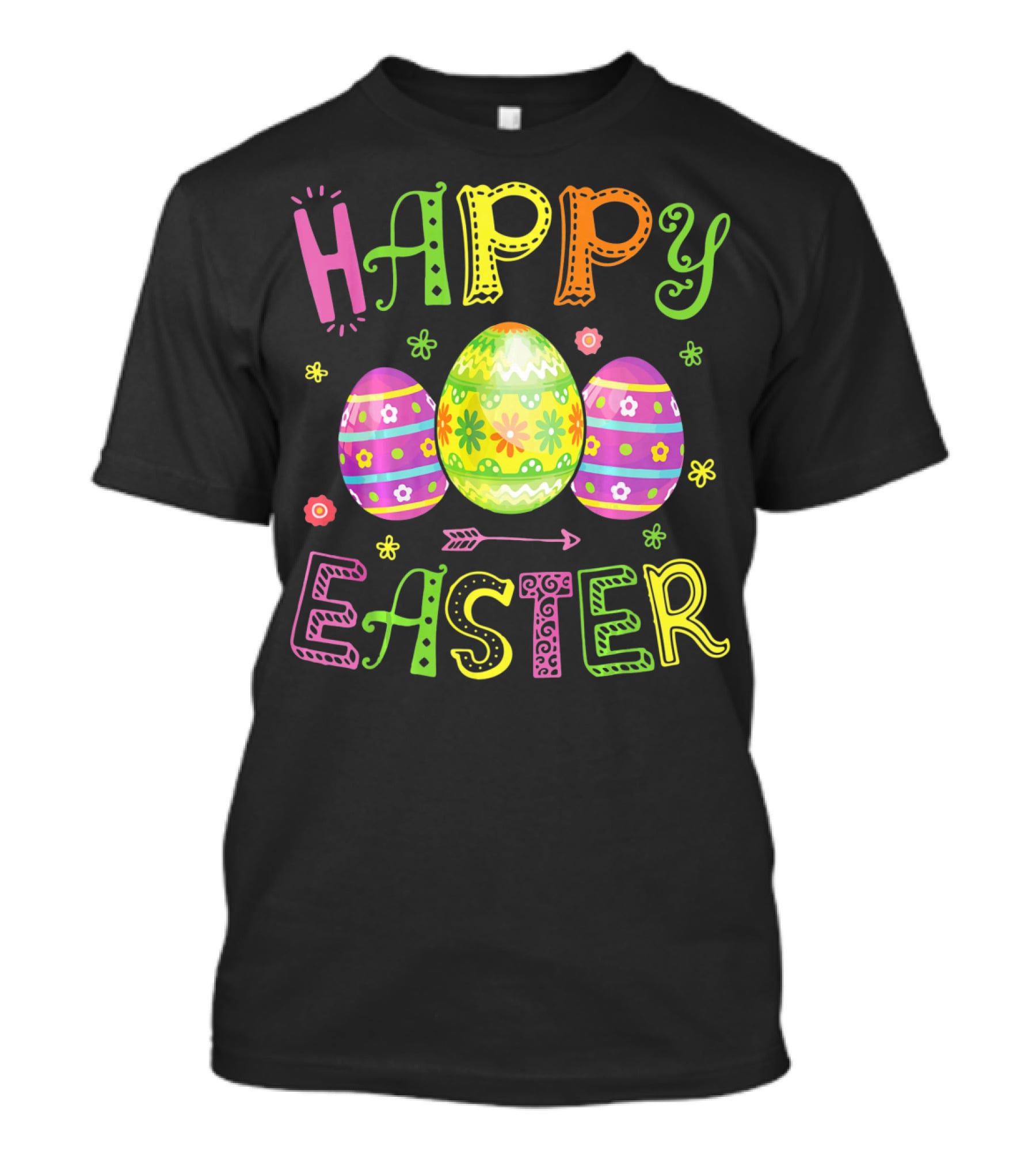 Happy Easter Egg Colorful T-Shirt