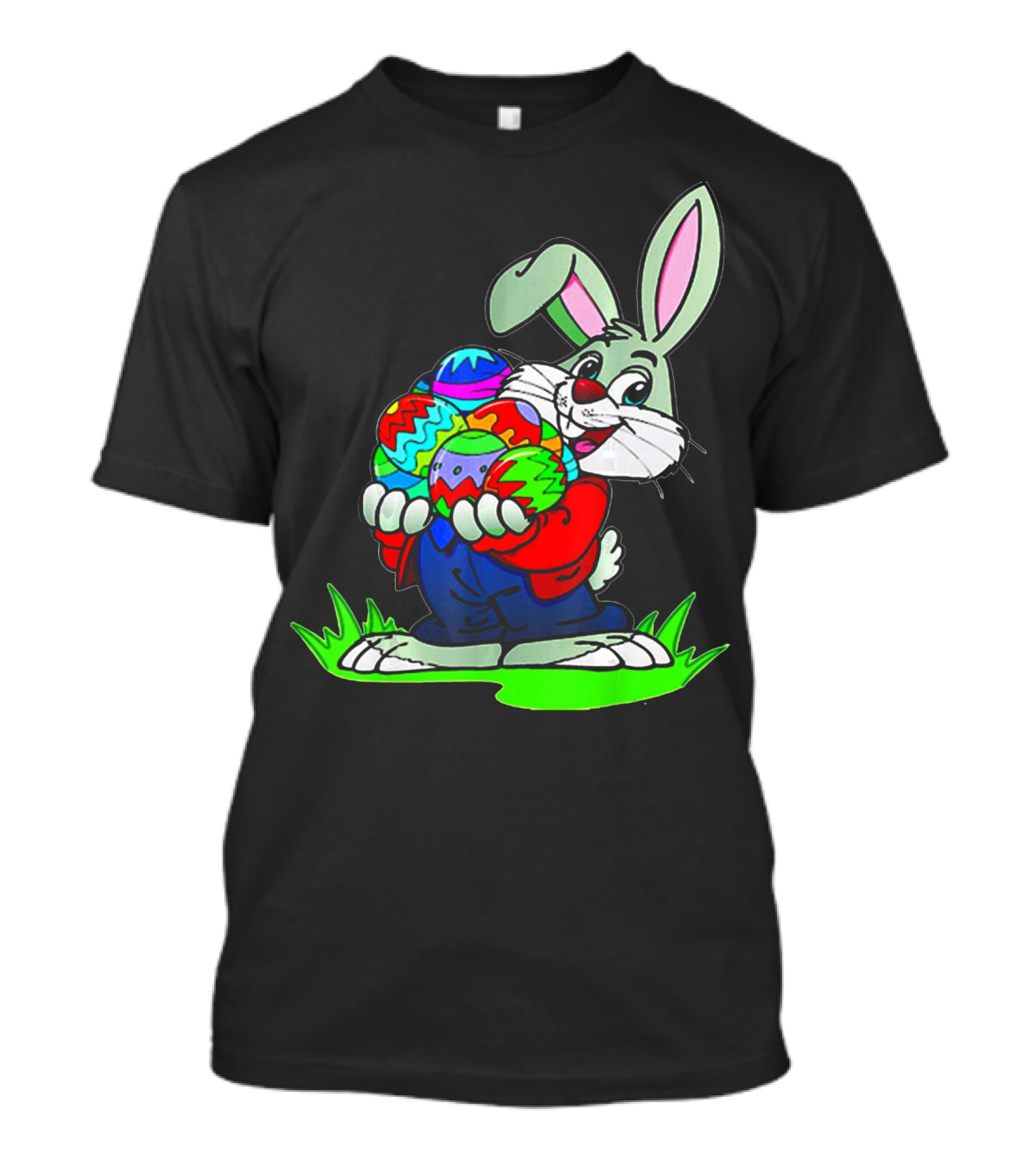 Easter Bunny With Colorful Eggs T-Shirt