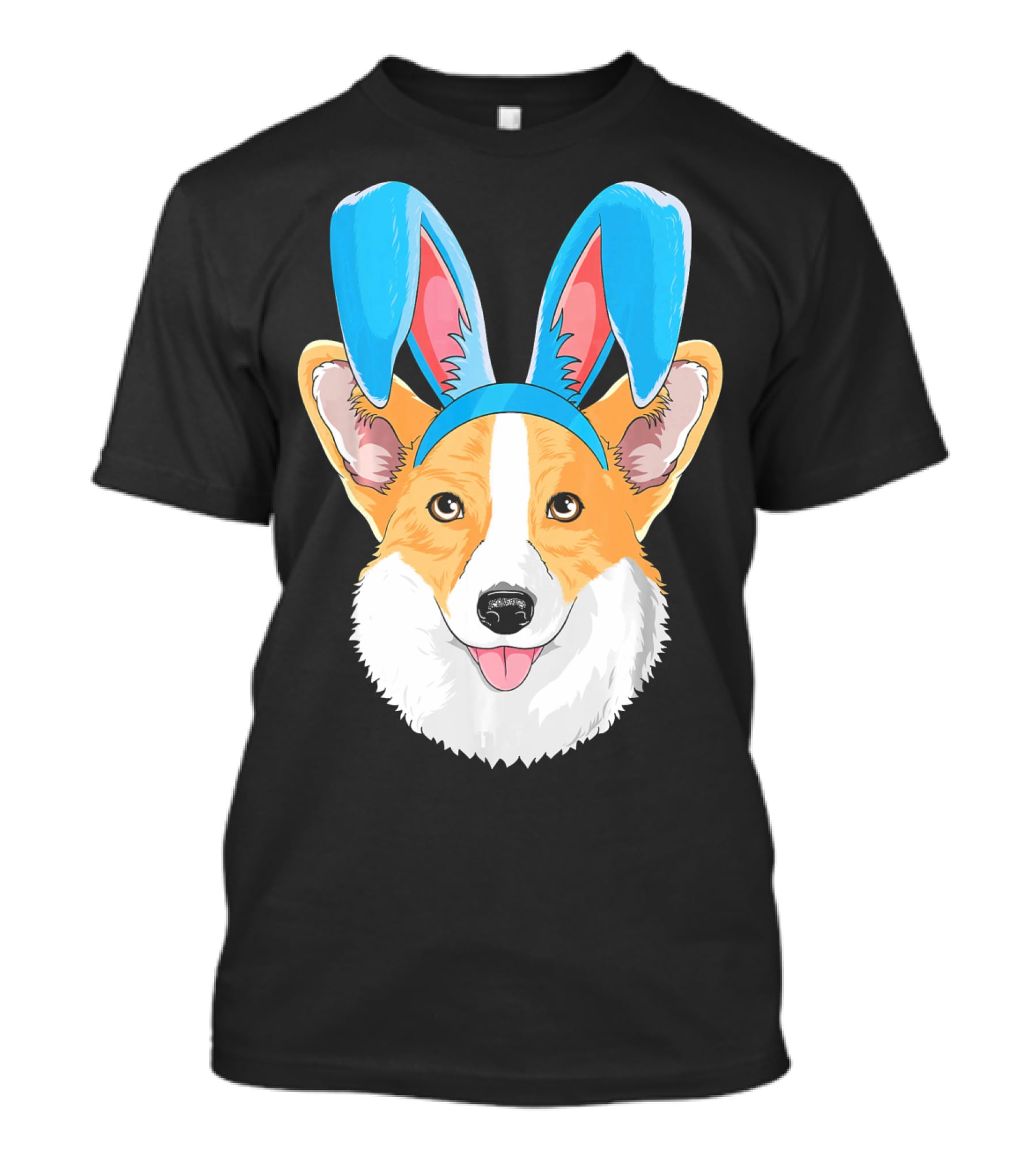 Easter Bunny Corgi Dog With Bunny Ears T-Shirt