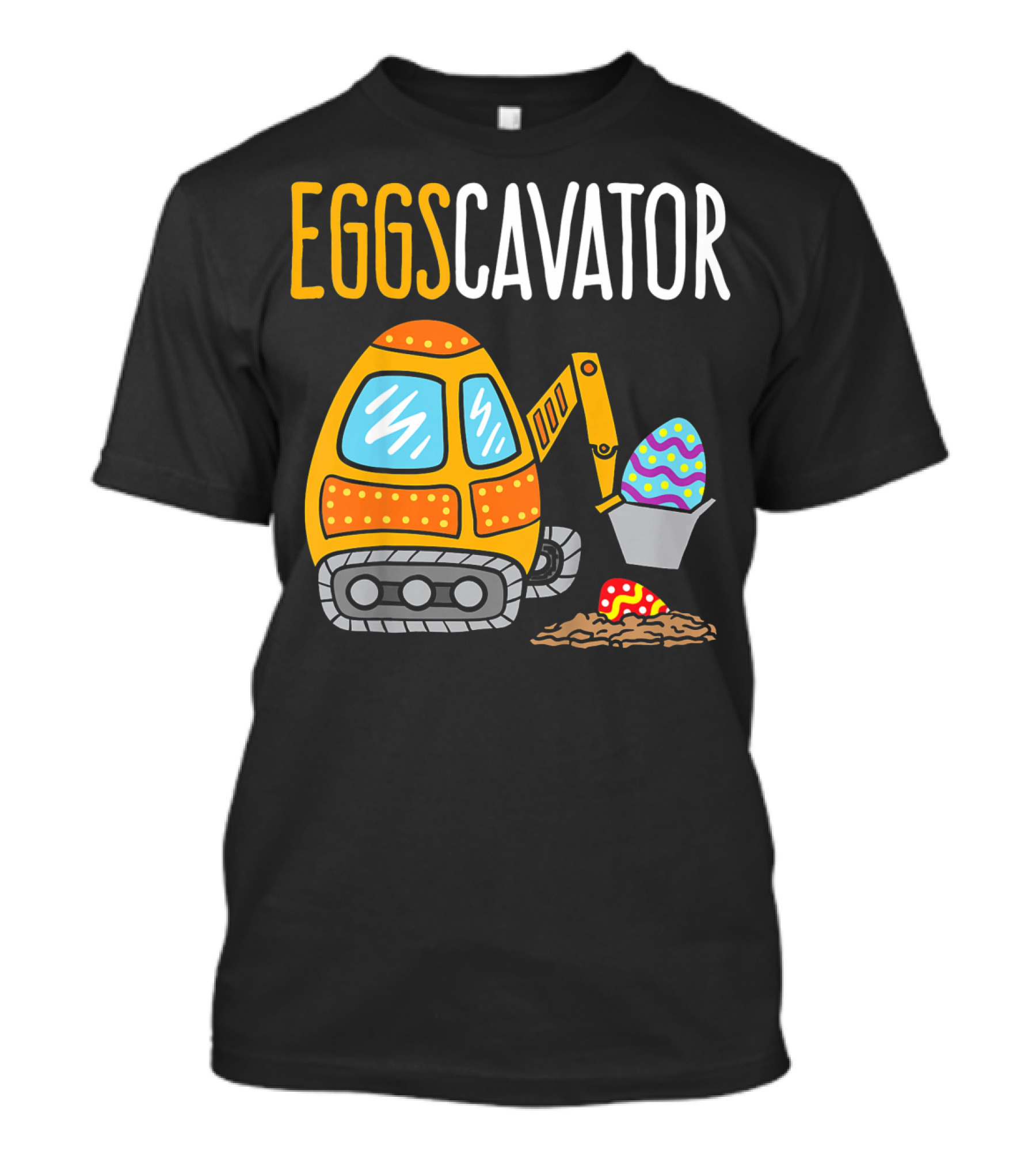 Eggscavator Kids Easter Egg-Digging Excavator Boys T-Shirt