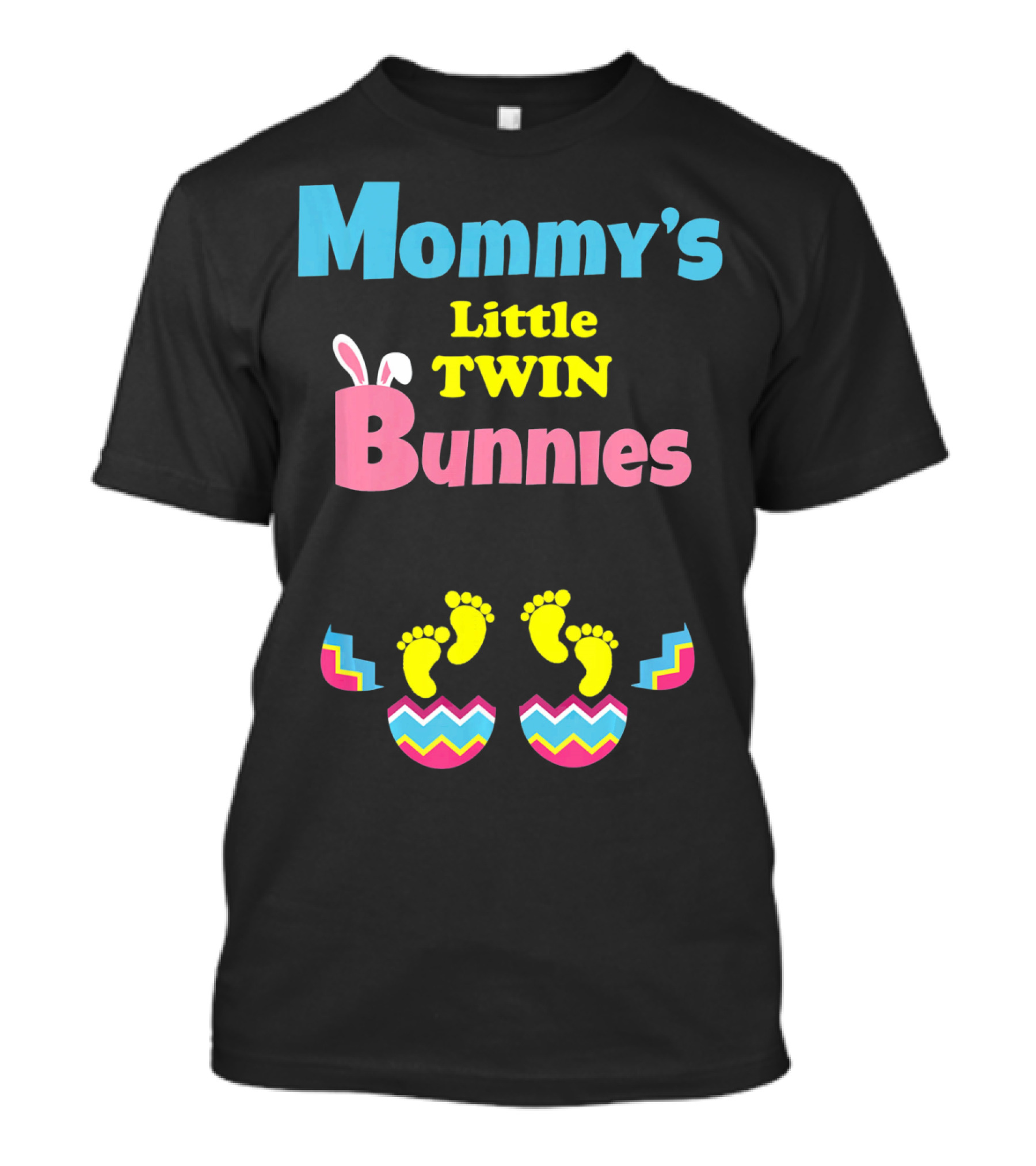 Mommy's Little Twin Bunnies Easter Expecting Mom Twins Pregnancy Ann T-Shirt