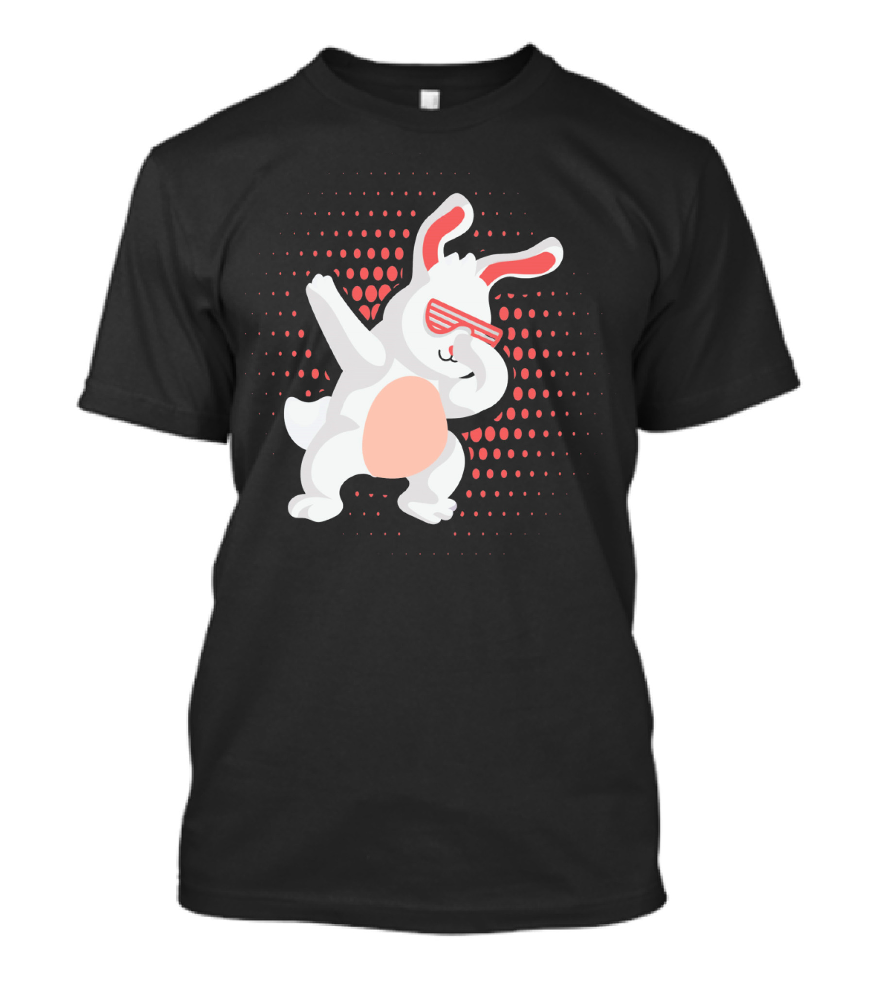 Funny Dabbing Hip Hop Bunny Easter With Shades T-Shirt