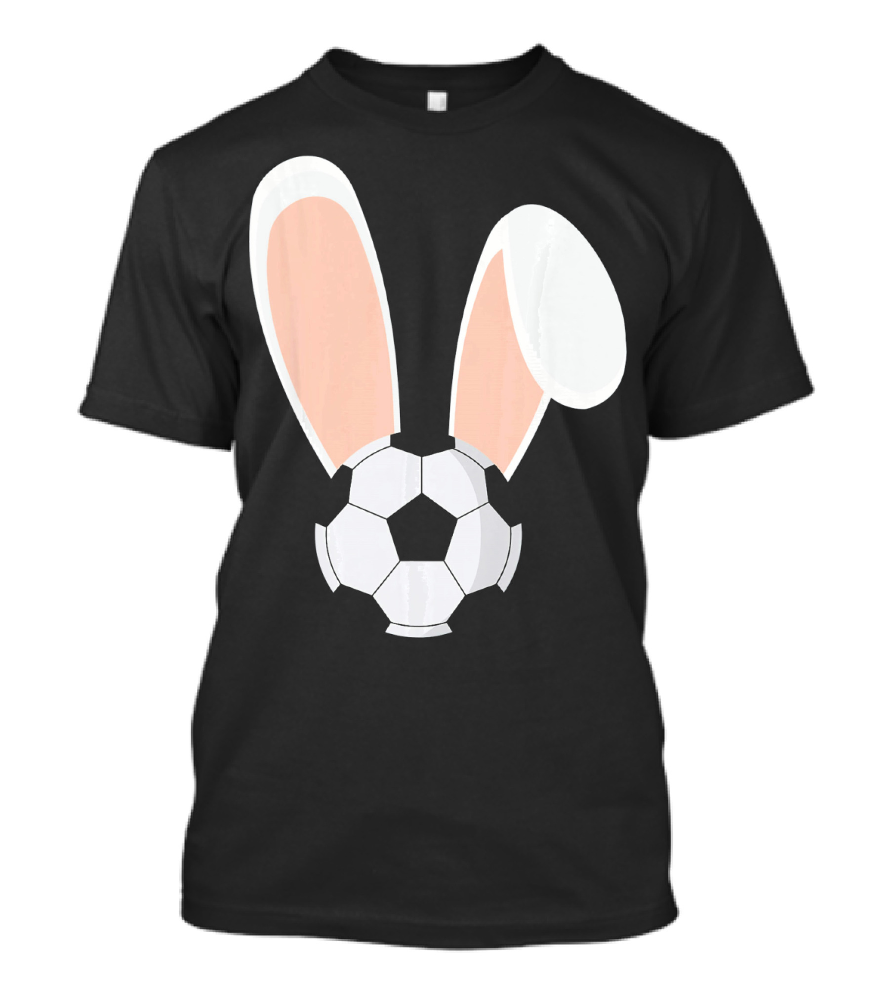 Easter Rabbit Bunny Ears Soccer Ball Combination T-Shirt