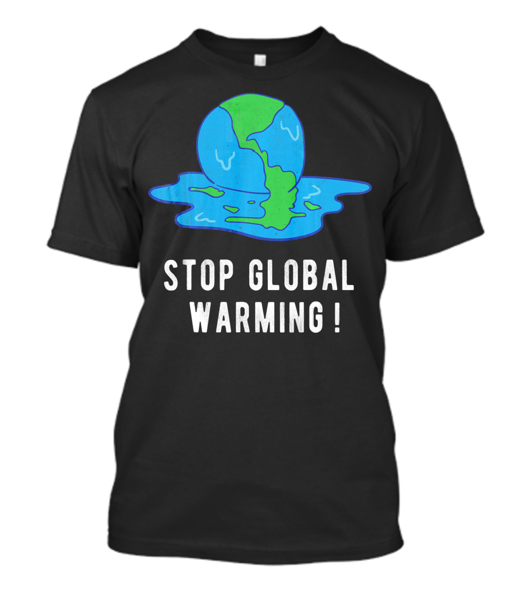 Stop Global Warming Melting Earth T-Shirt