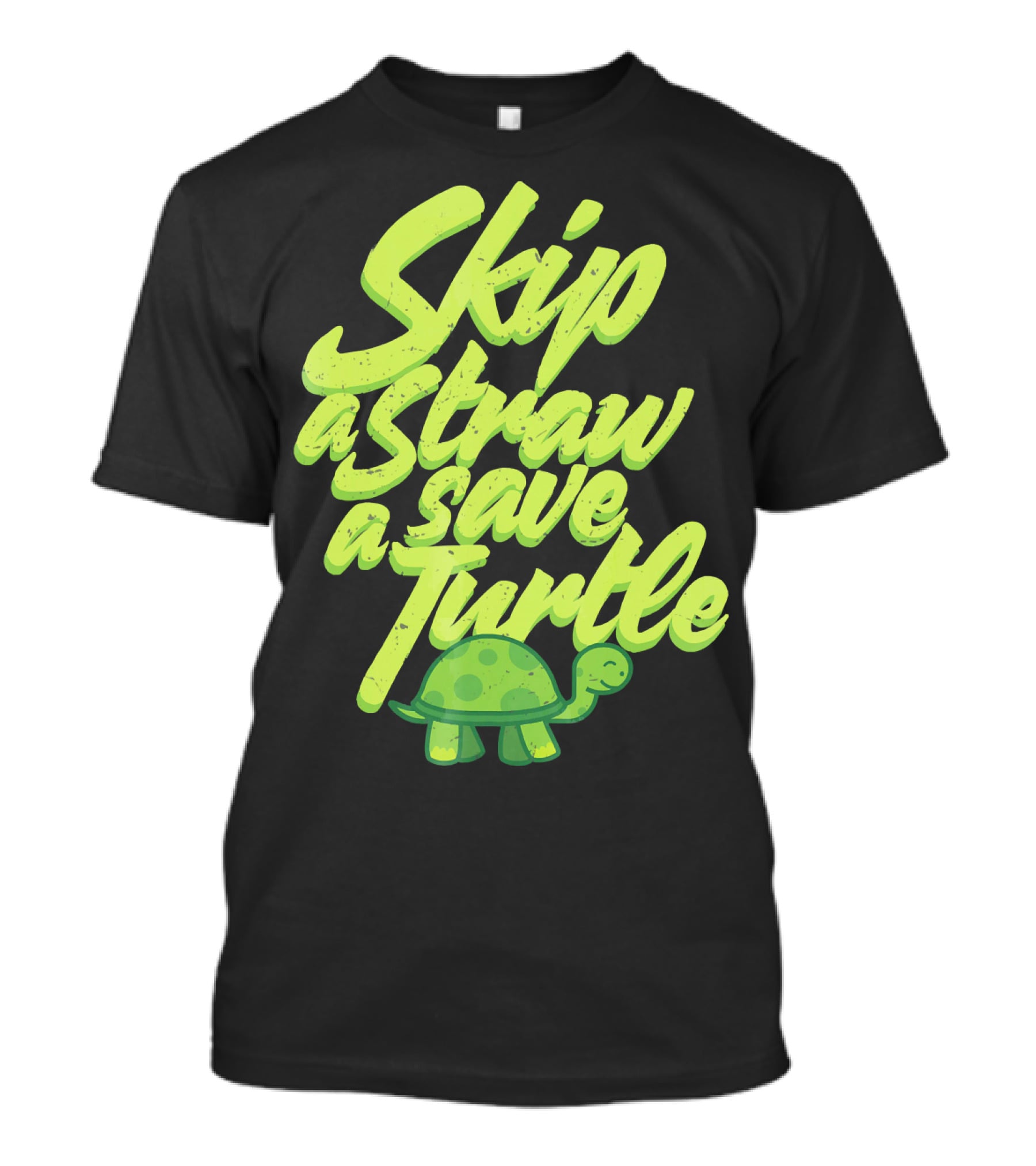 Skip A Straw Save A Turtle Save The Oceans T-Shirt
