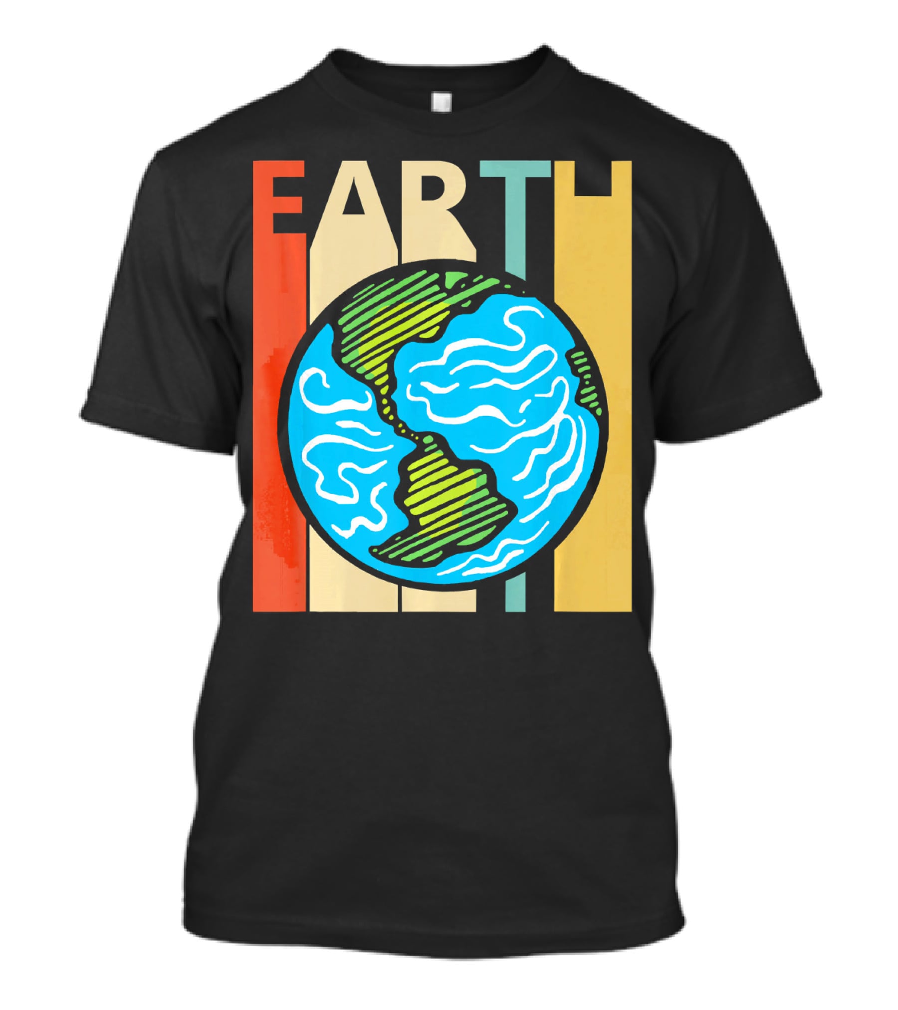 Earth Vintage Retro Planet Earth Astronomy T-Shirt
