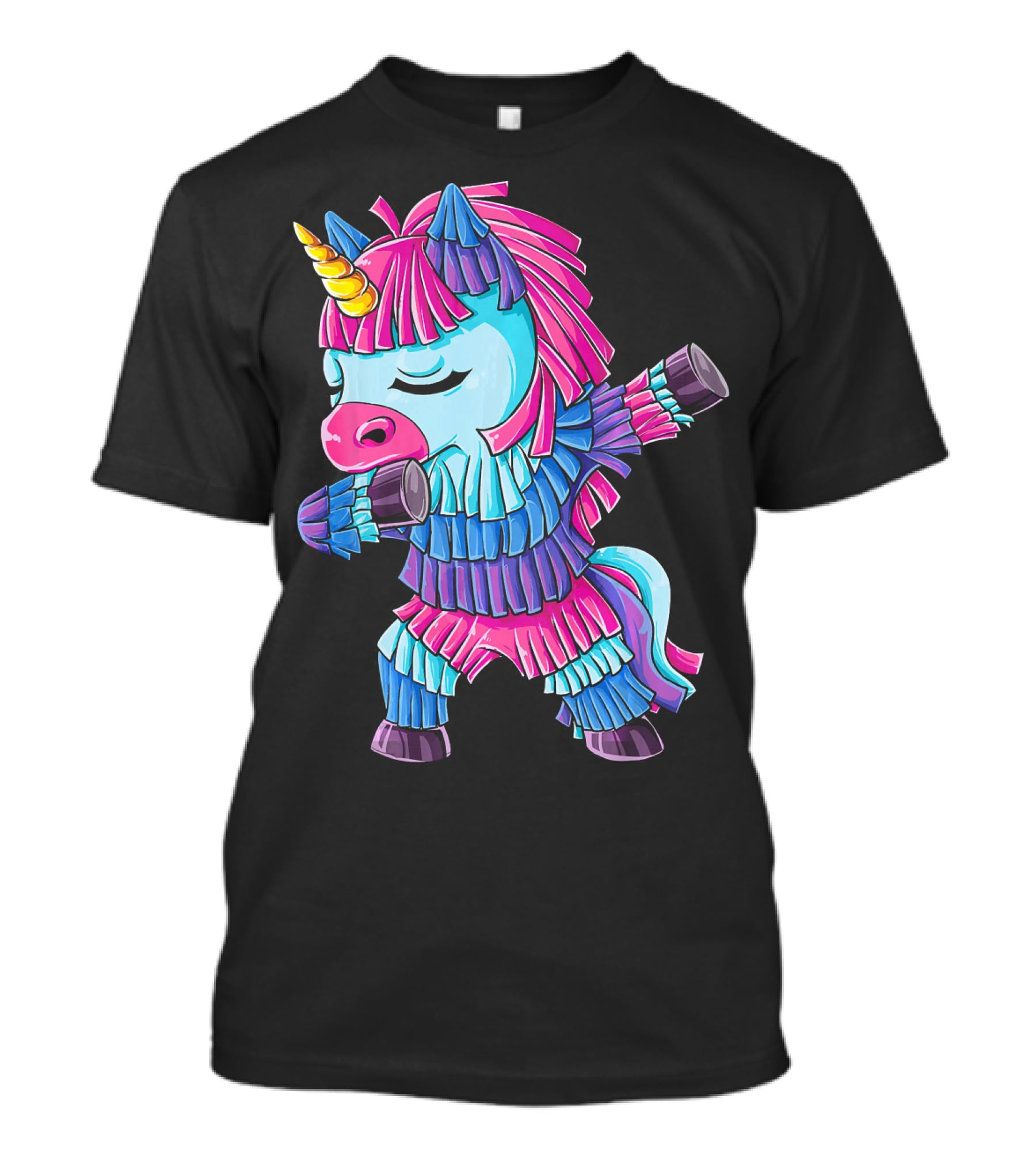 Dabbing Unicorn Pinata Funny Cinco De Mayo Party T-Shirt