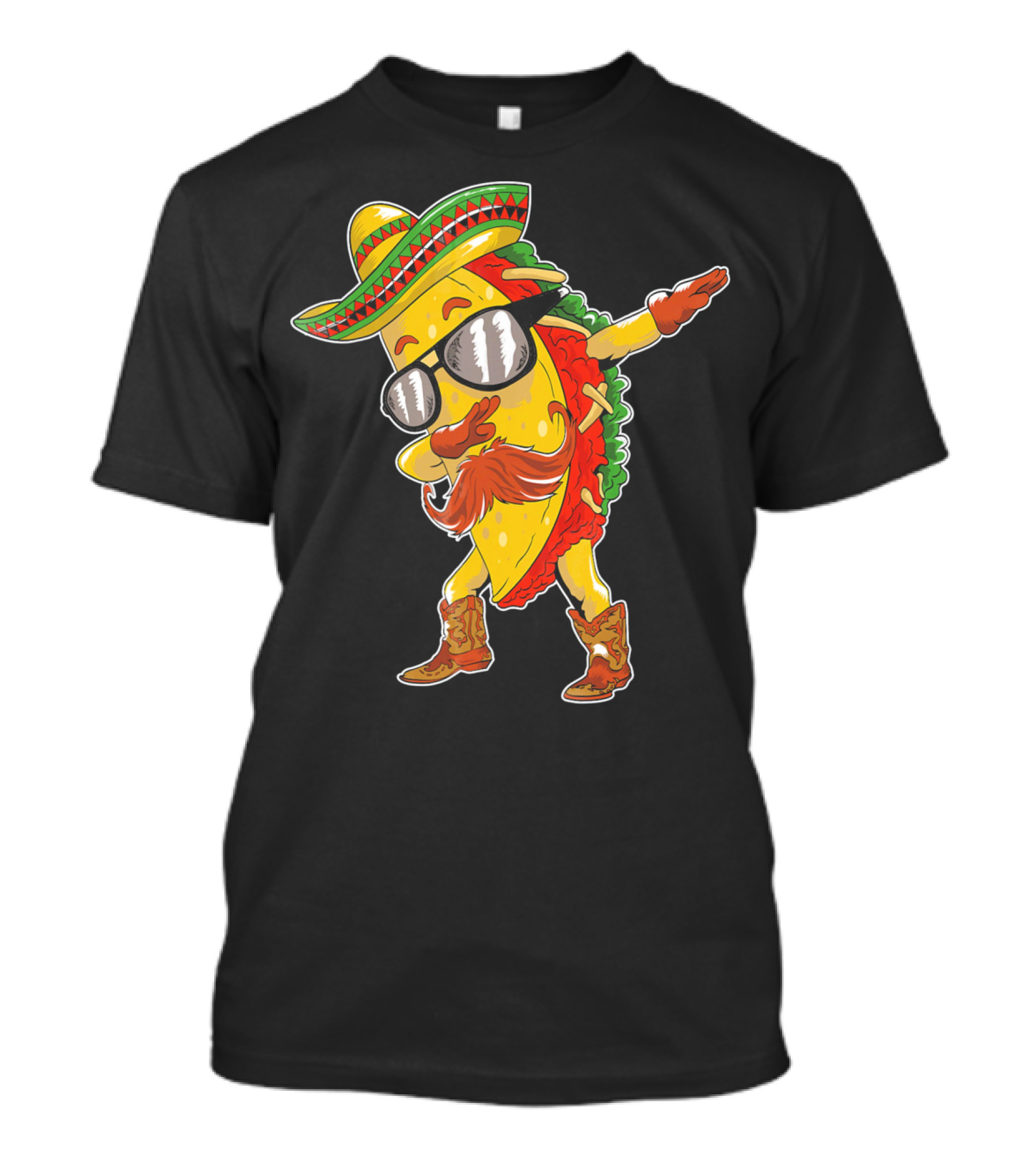 Funny Taco Dabbing Sombrero Cinco De Mayo T-Shirt