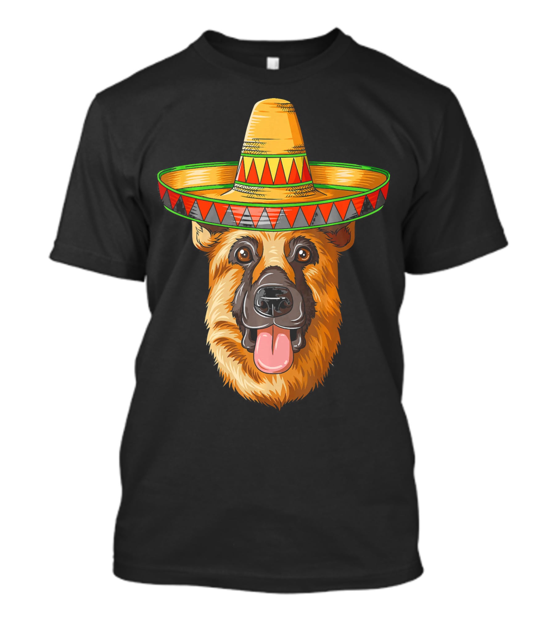 German Shepherd Sombrero Cinco De Mayo Mexican T-Shirt