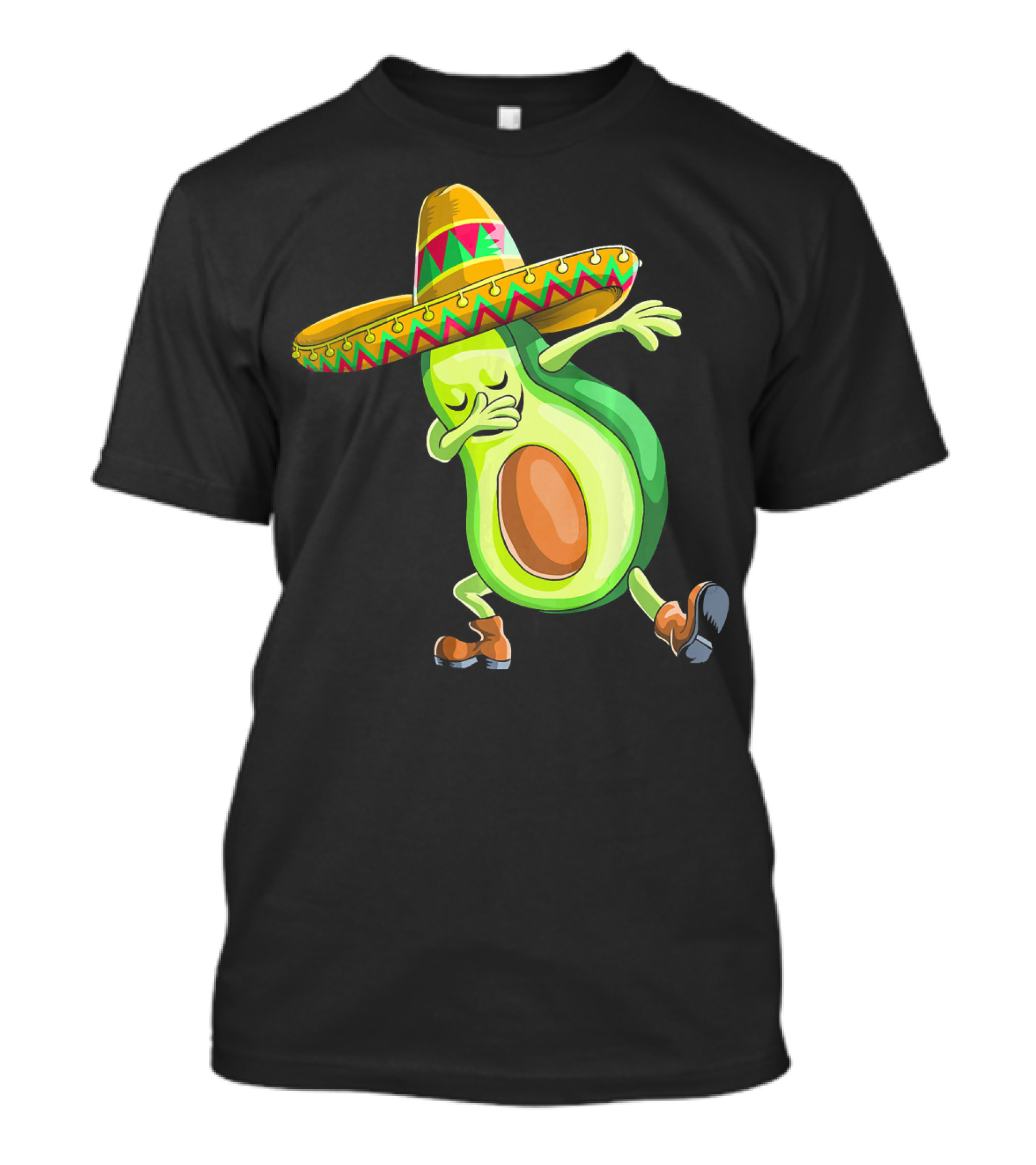 Cinco De Mayo Dancing Avocado With Sombrero T-Shirt